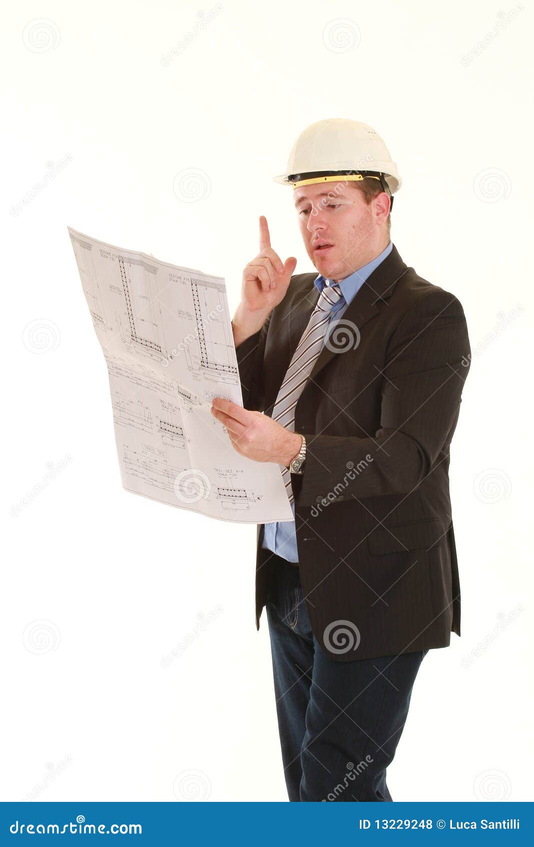 Architect stock photo. Image of person, diagram, engineering 13229248