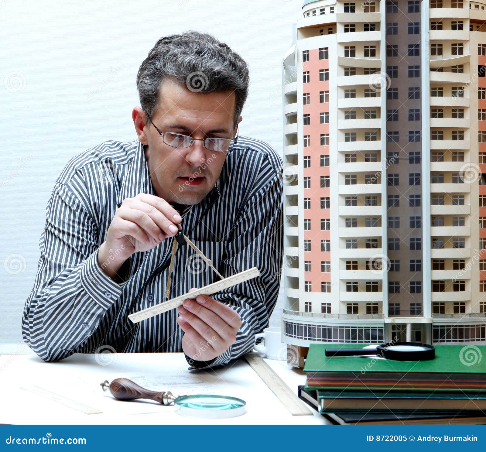 Architect stock image. Image of architect, office, caucasian 8722005