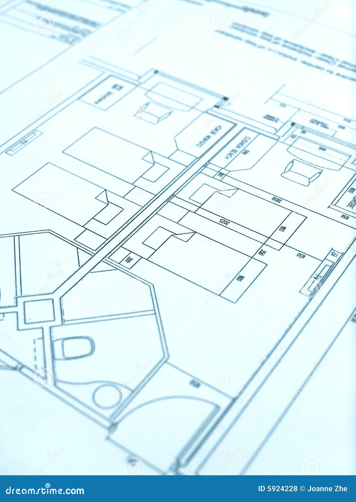 Architect Floor Plan, Hotel Construction Stock Photo Image of