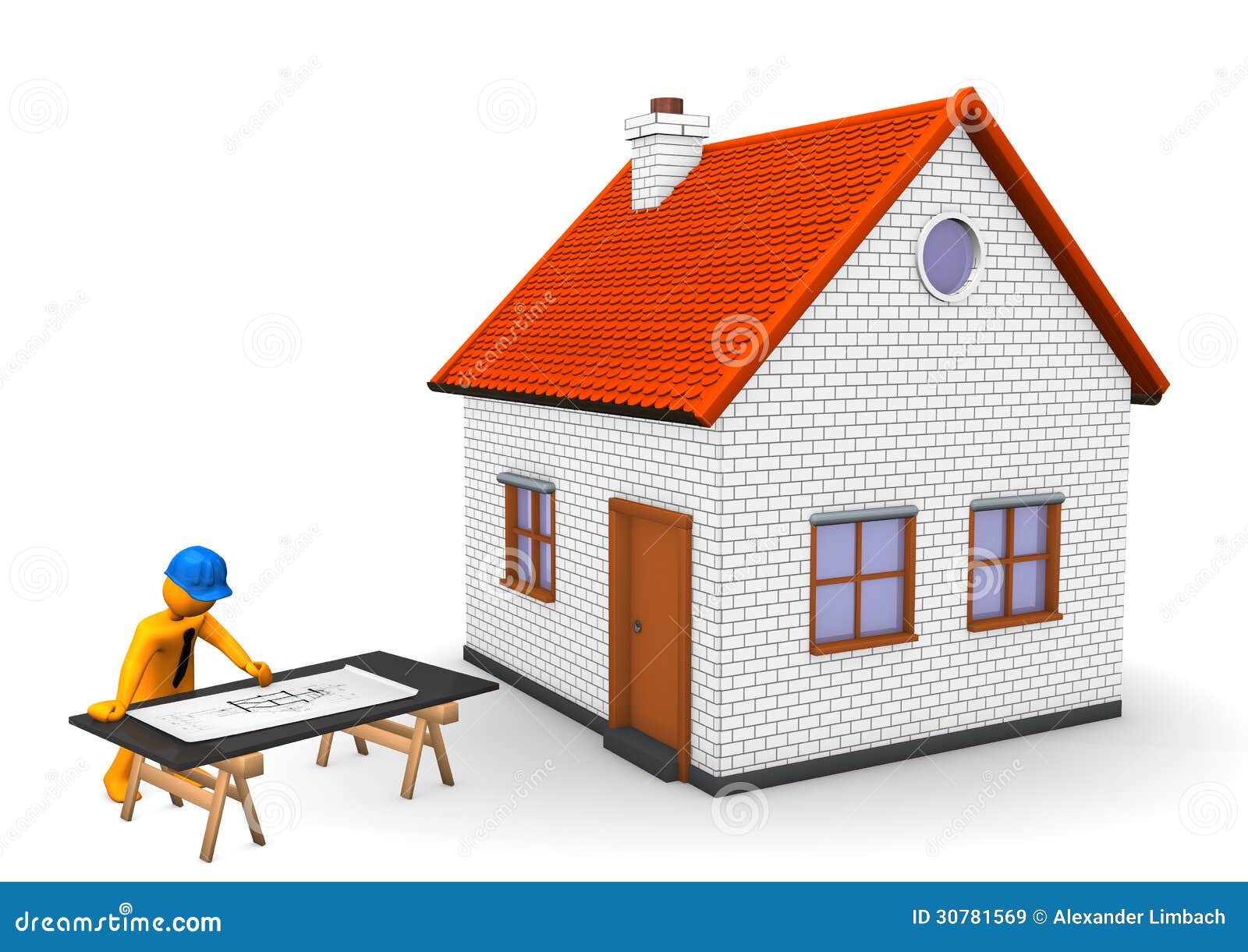 Architect House stock illustration. Illustration of drawing  30781569