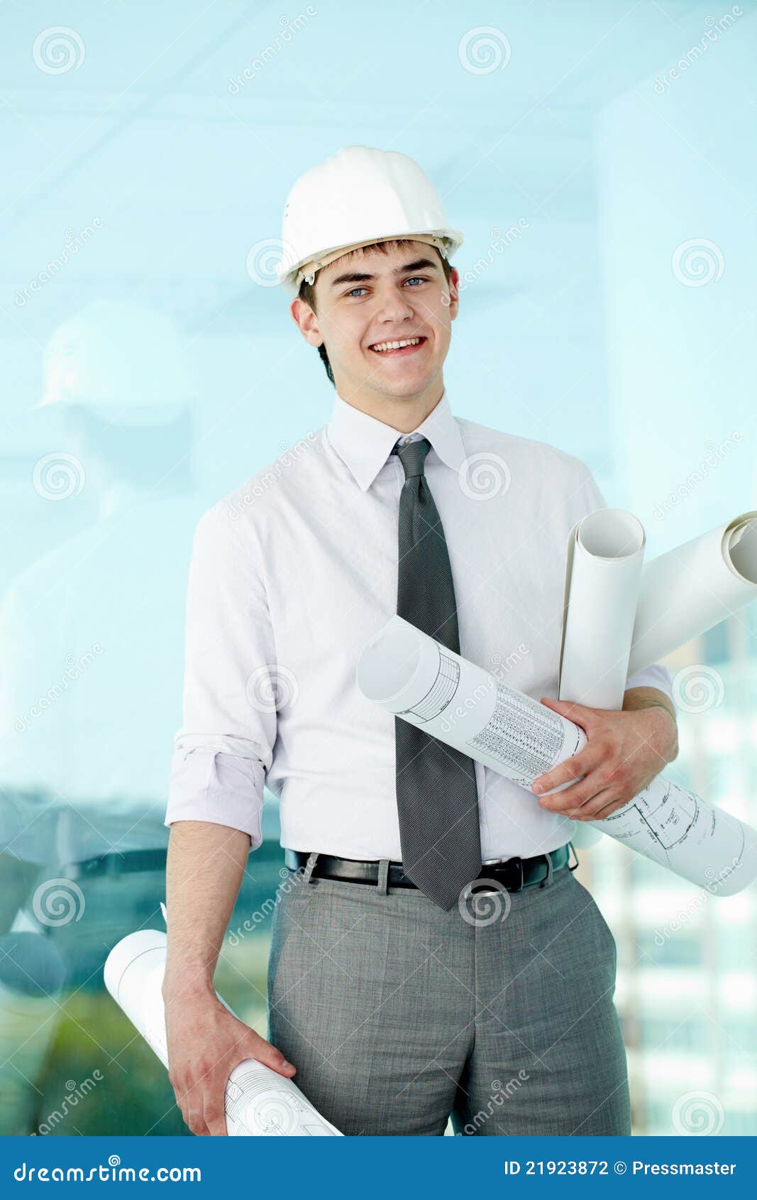 Architect in office stock photo. Image of masculine, cheerful 21923872