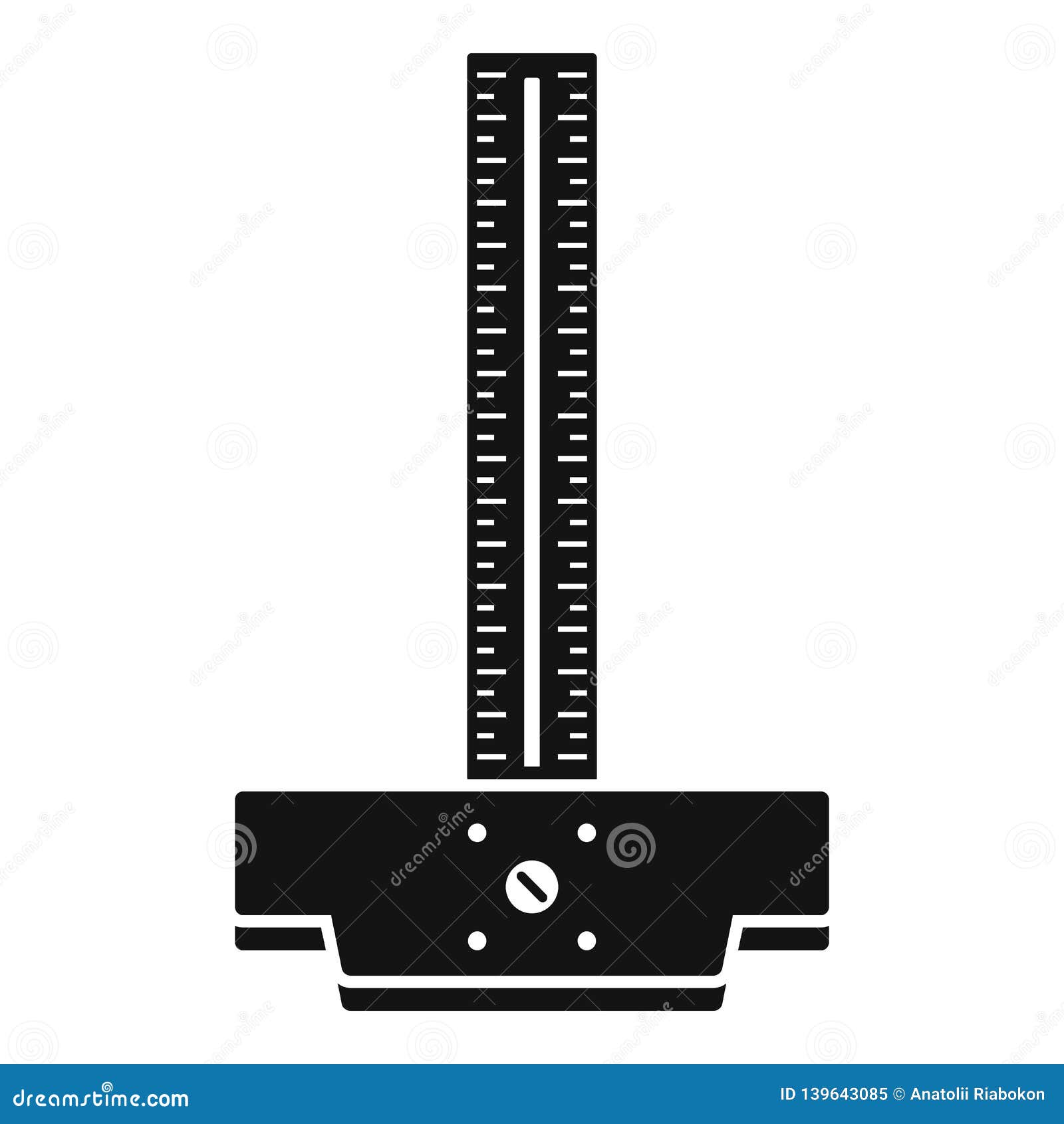 Architect Ruler Icon, Simple Style Stock Vector - Illustration of