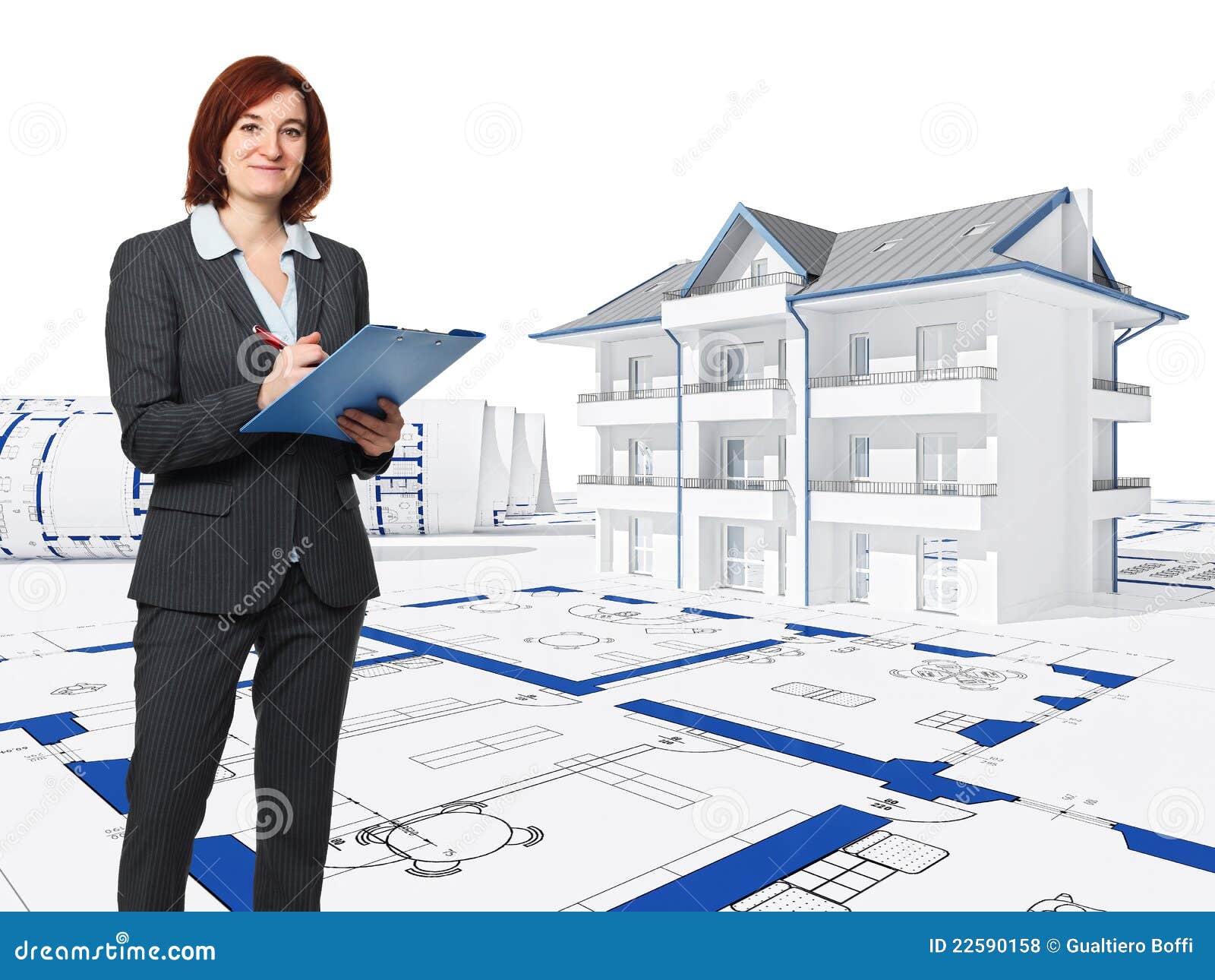 architect at work clipart