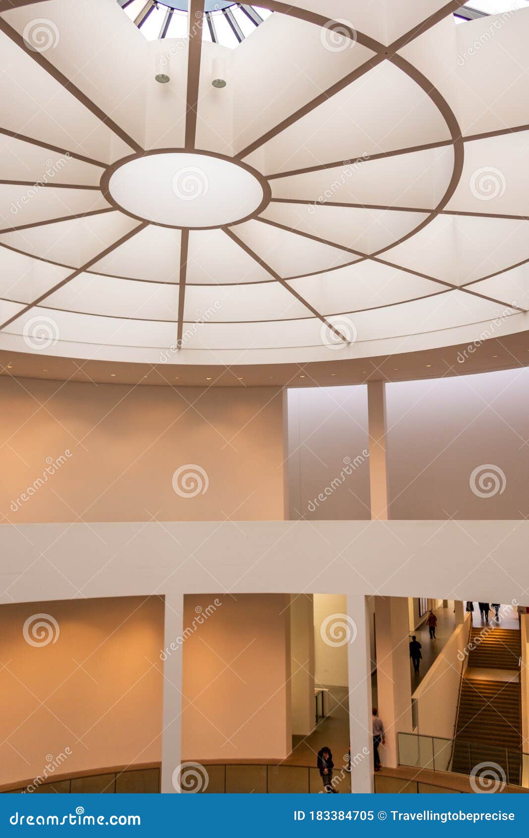 architectural detail: dome of pinakothek der moderne, munich, germany