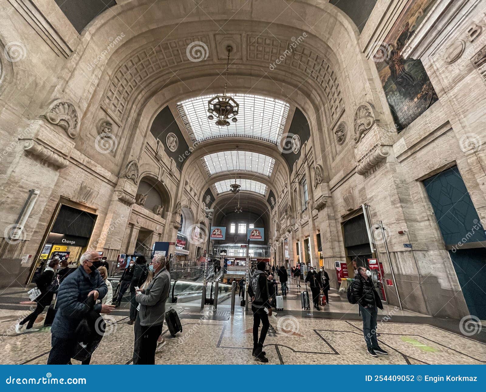 Architectural Detail from the Milano Centrale, the Main Railway Station ...