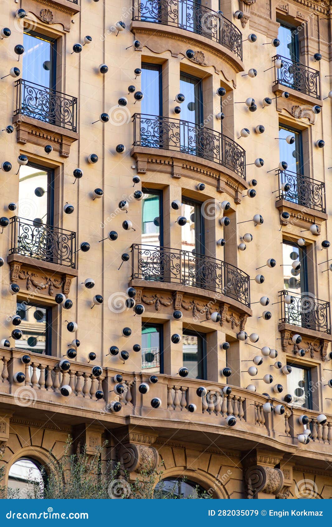 Architectural Detail from the Typical Ornate Buildings of Barcelona Architectural Detail from the Typical Ornate Buildings of Barcelona