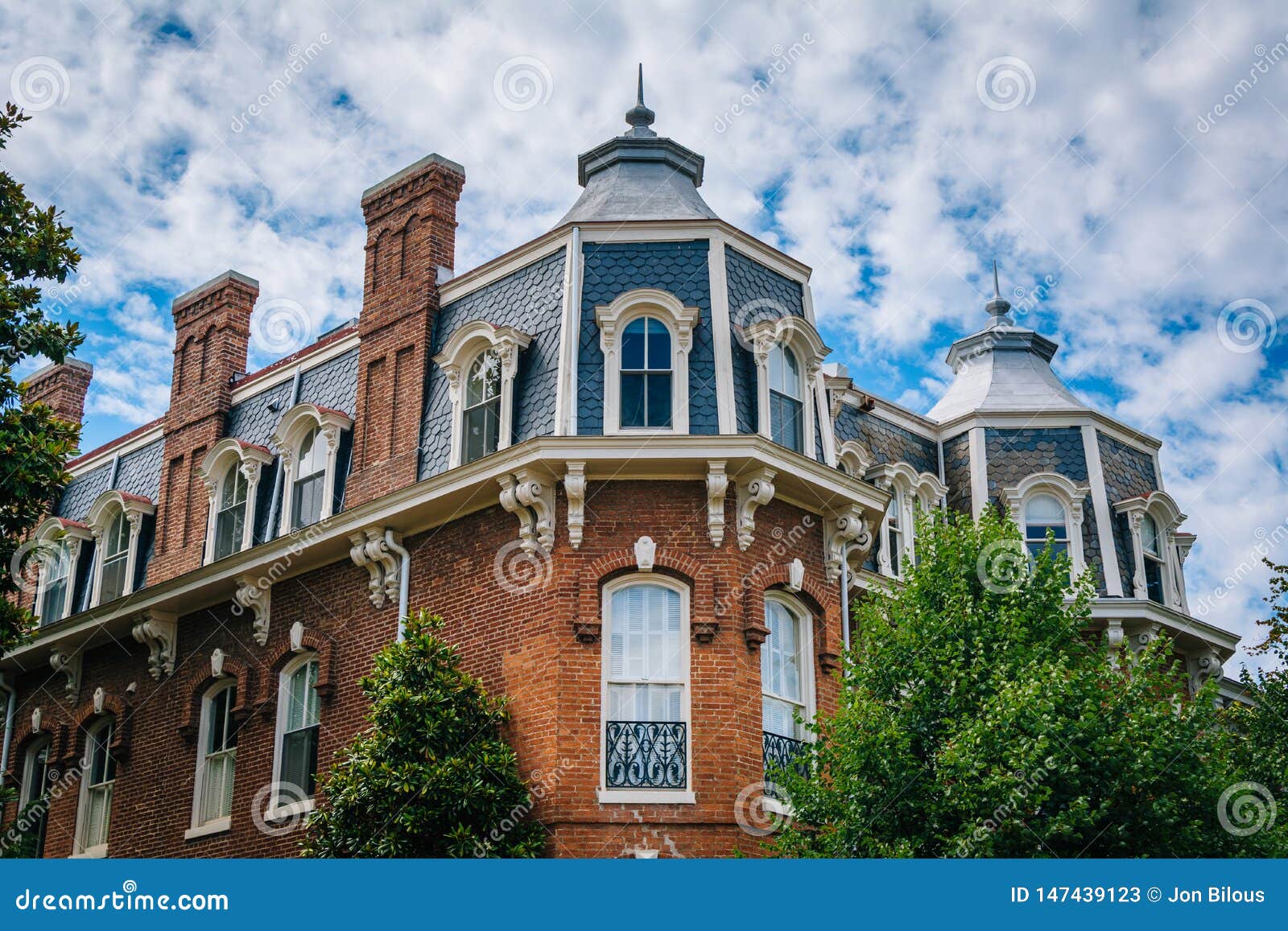 architectural details of a house in georgetown, washington, dc
