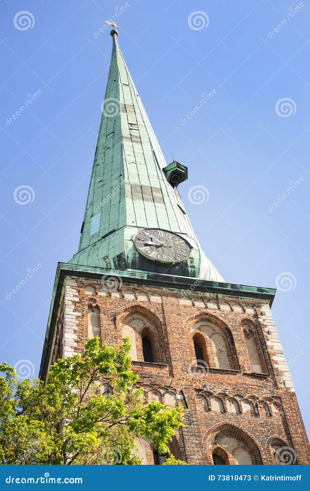 architectural details of saint pyotr's church - cathedral church of roman catholic diocese of riga