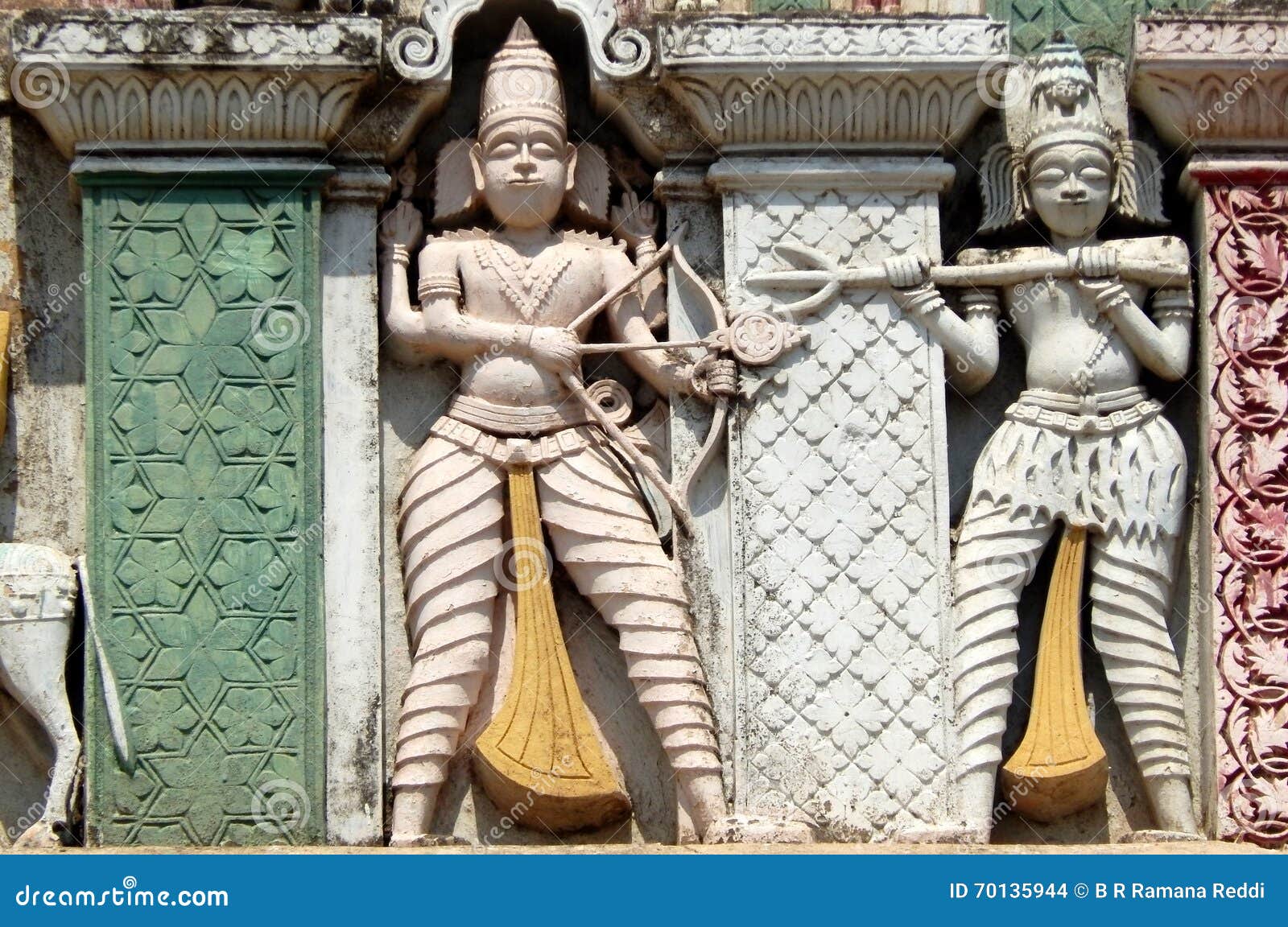 Architectural Details of 200 Year Old Hindu God Balaji Venkateswar ...