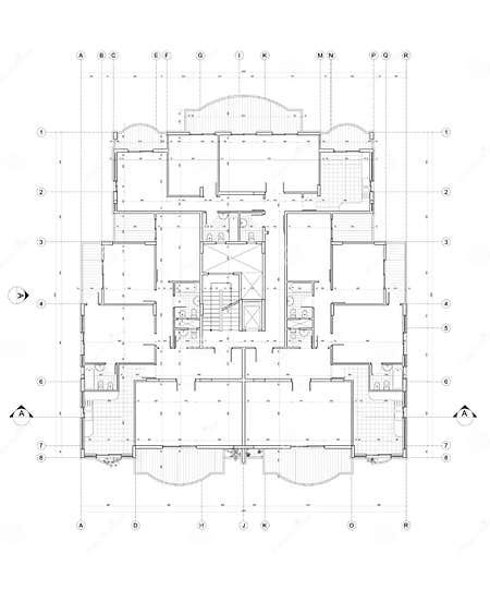 Architectural Plan stock illustration. Illustration of architecture ...