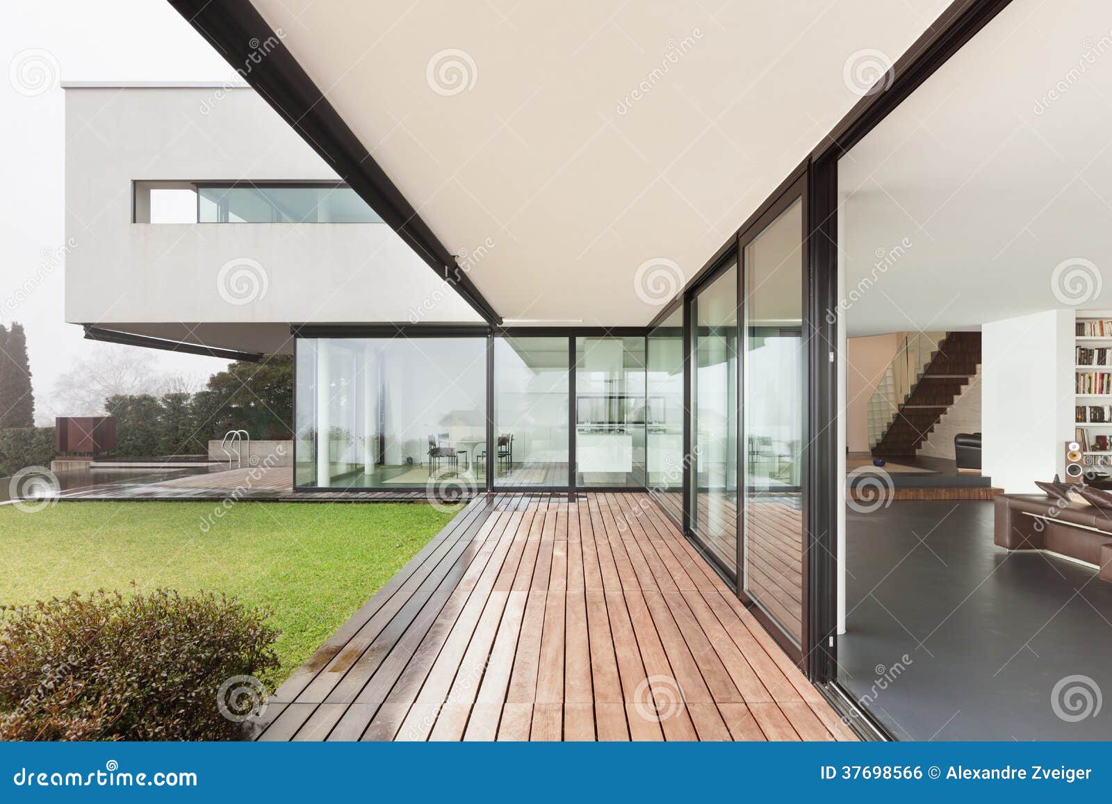 Architecture, beautiful interior of a modern villa