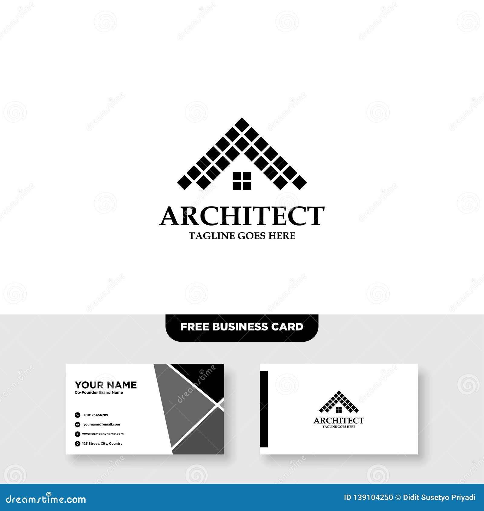 Architecture Company, Construction, Architect, Vector Logo In Construction Business Card Templates Download Free