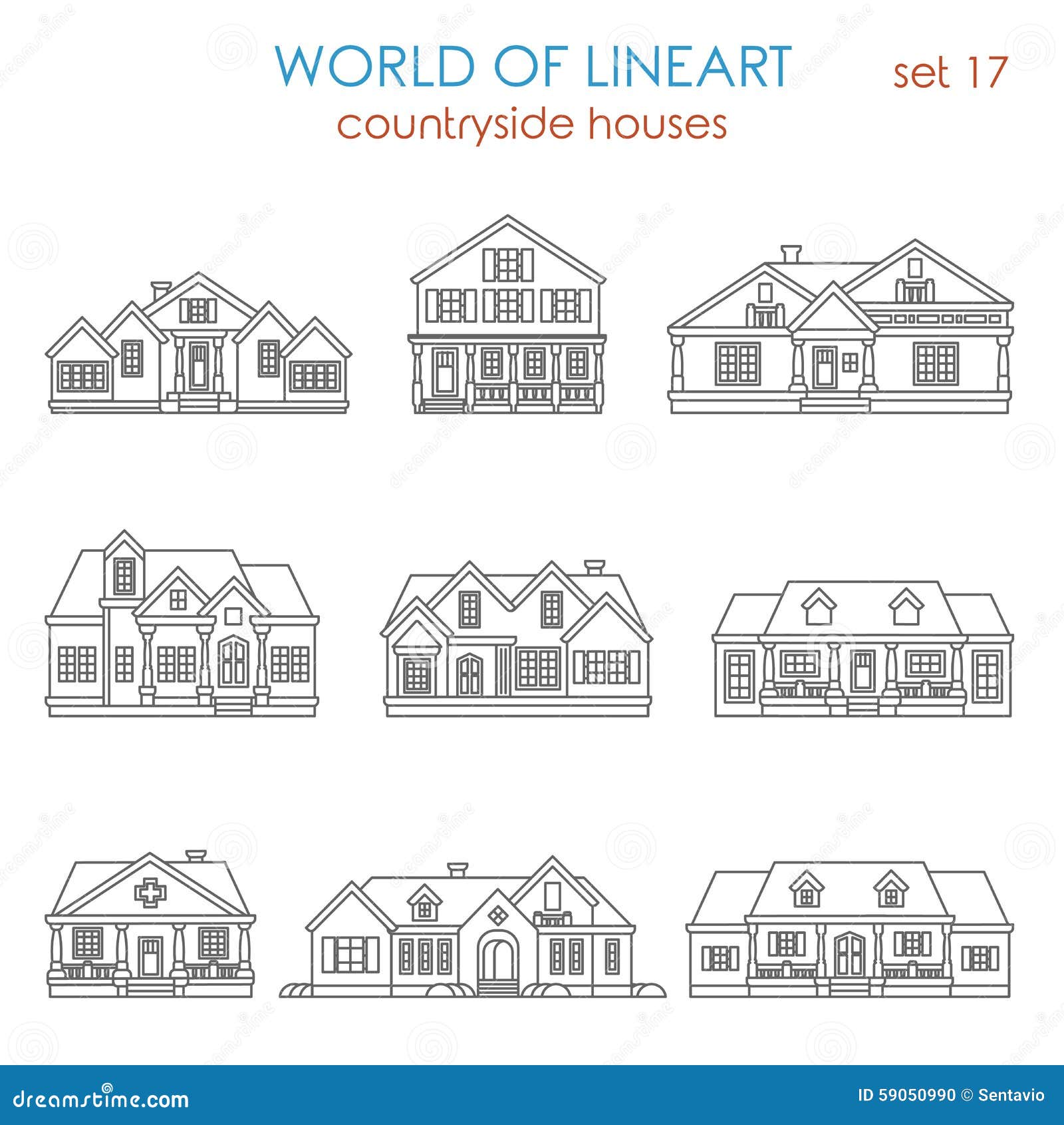 architecture countryside house townhouse graphical lineart