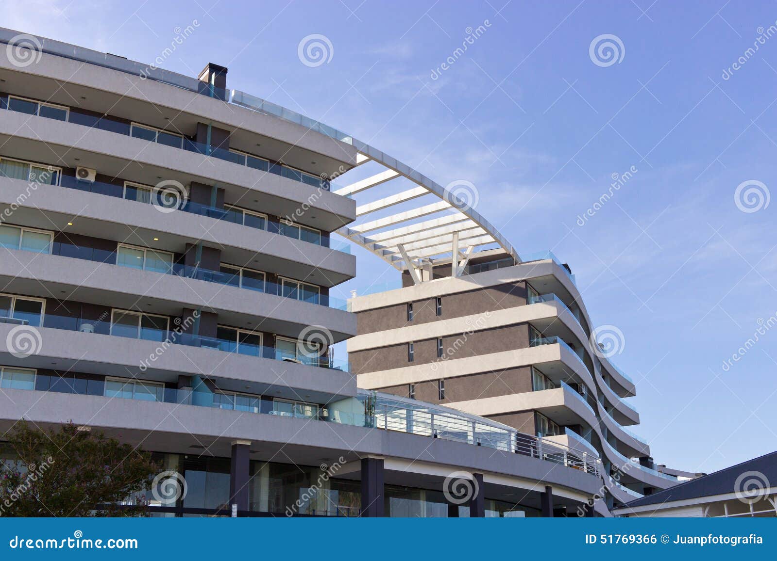 Architecture Curved Building Stock Photo Image of balcony