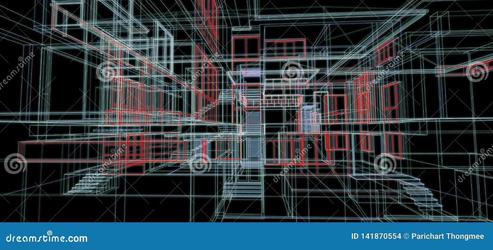 Architecture Design Concept 3d Perspective Wire Frame Colorful Rendering Black Background for Abstract Background or Wallpaper Stock Illustration - Illustration of house, render: 141870554 Architecture Design Concept 3d Perspective Wire Frame Colorful Rendering Black Background for Abstract Background or Wallpaper Stock Illustration - Illustration of house, render: 141870554