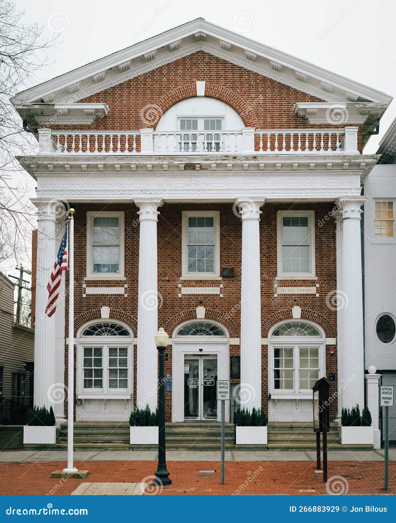 Architecture in Downtown, Southampton, New York Editorial Stock Image