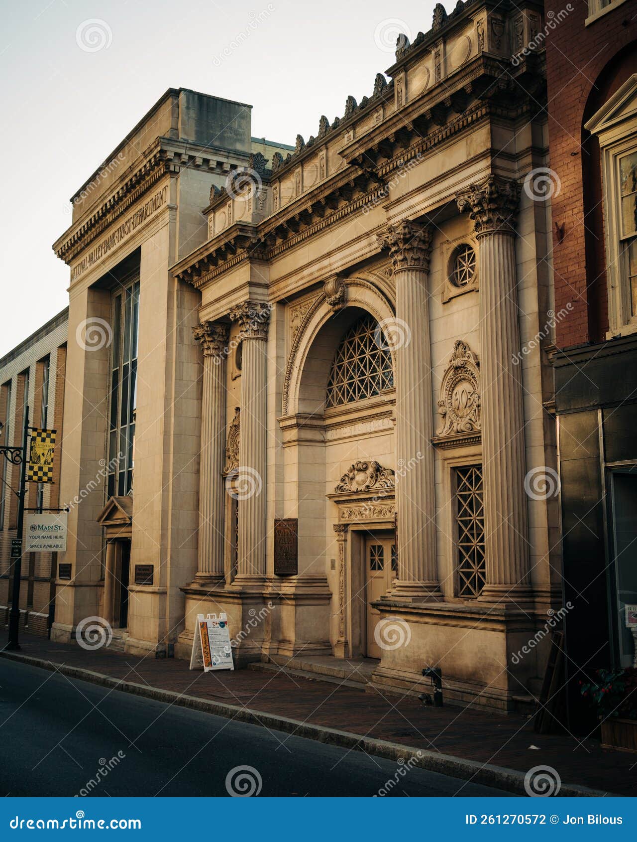 Architecture in Downtown, Staunton, Virginia Editorial Photography
