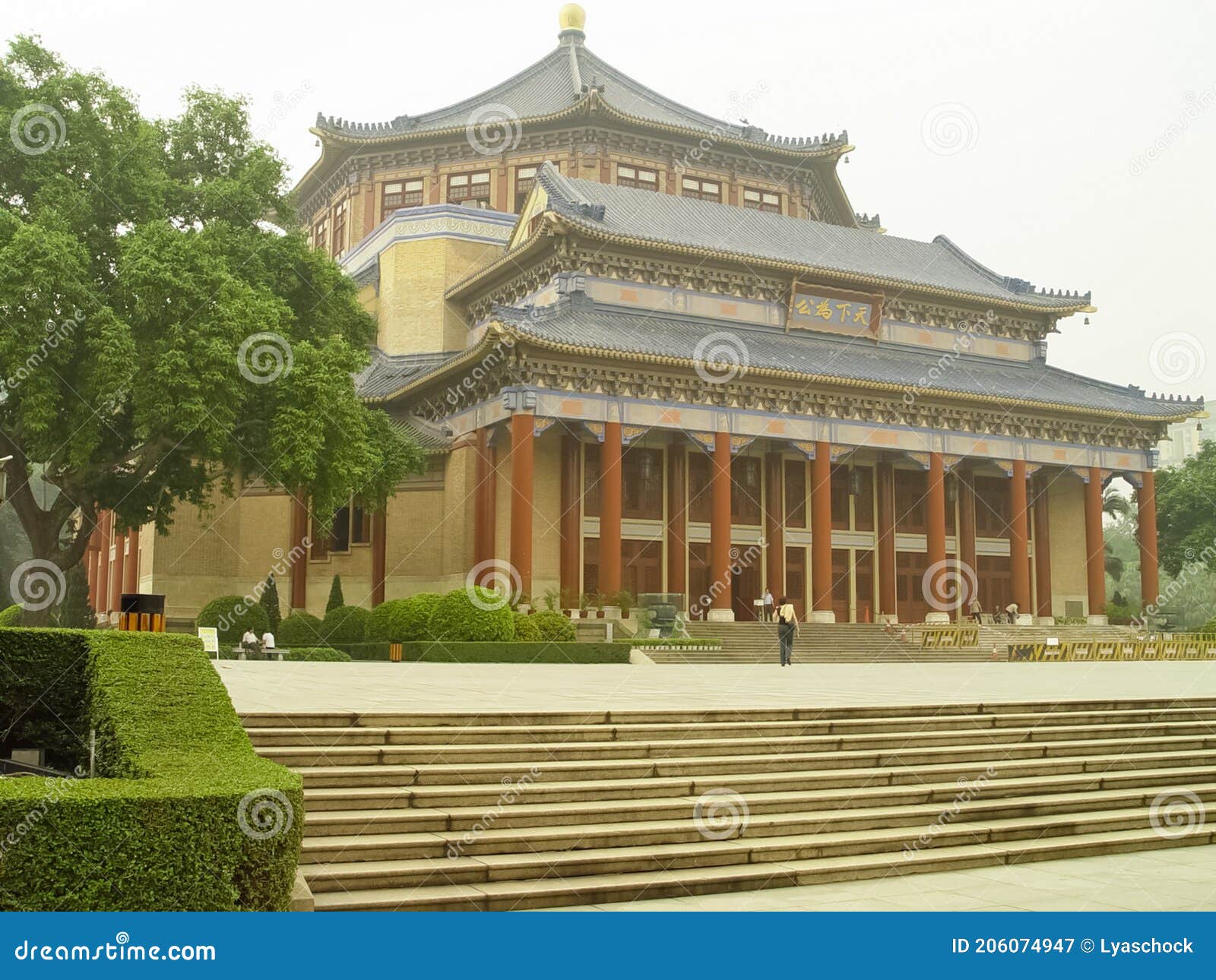 Architecture of Hong Kong. Hong Kong Buildings and Attractions Stock
