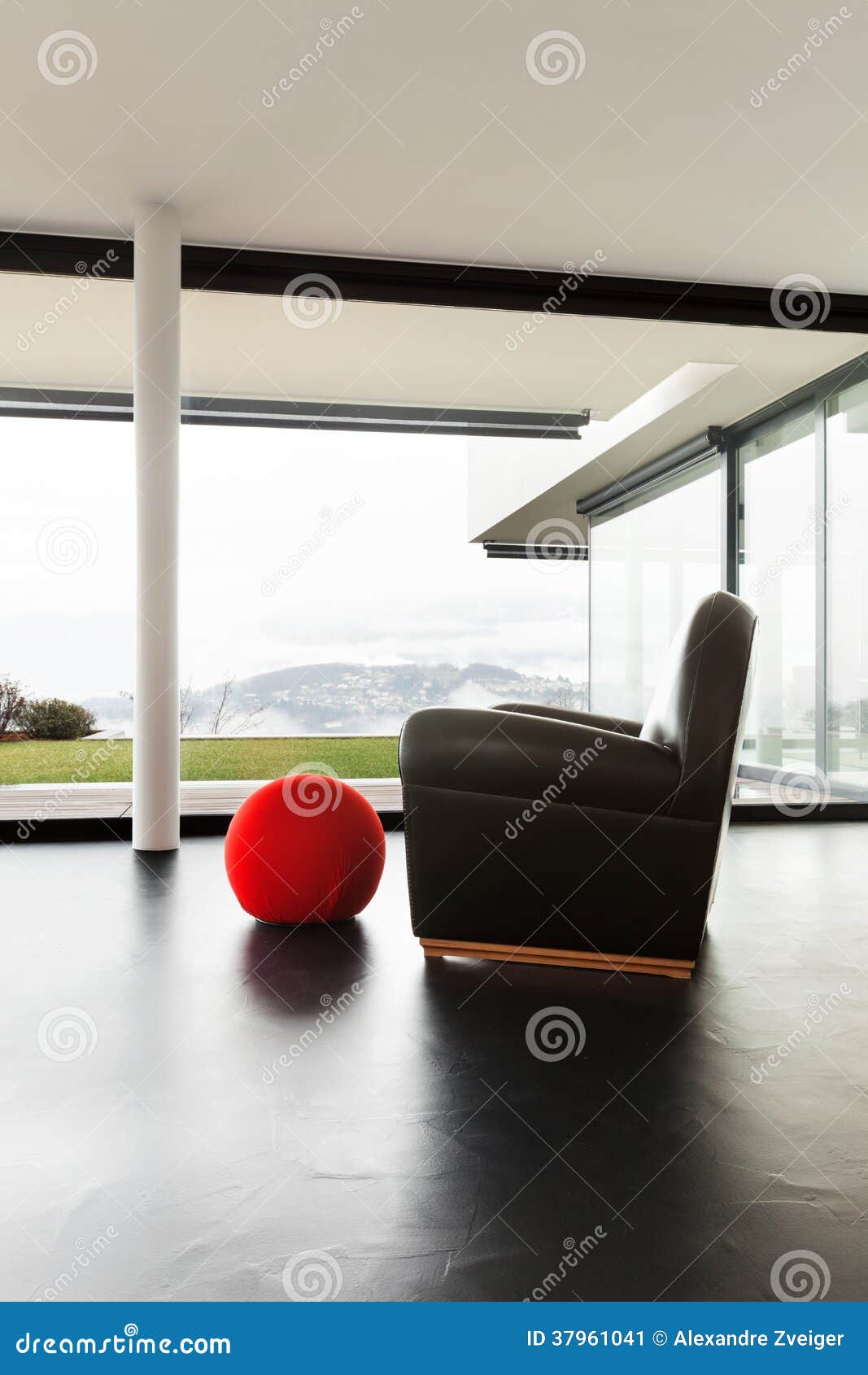 Architecture, Interior of a Modern Villa Stock Image - Image of
