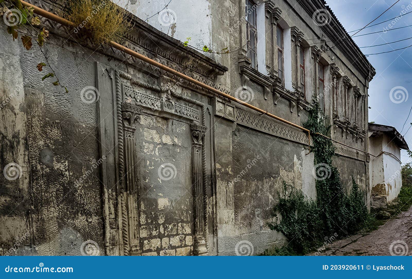 Architecture of the Old Streets in Sevastopol. Old Houses Editorial Photo Image of nature