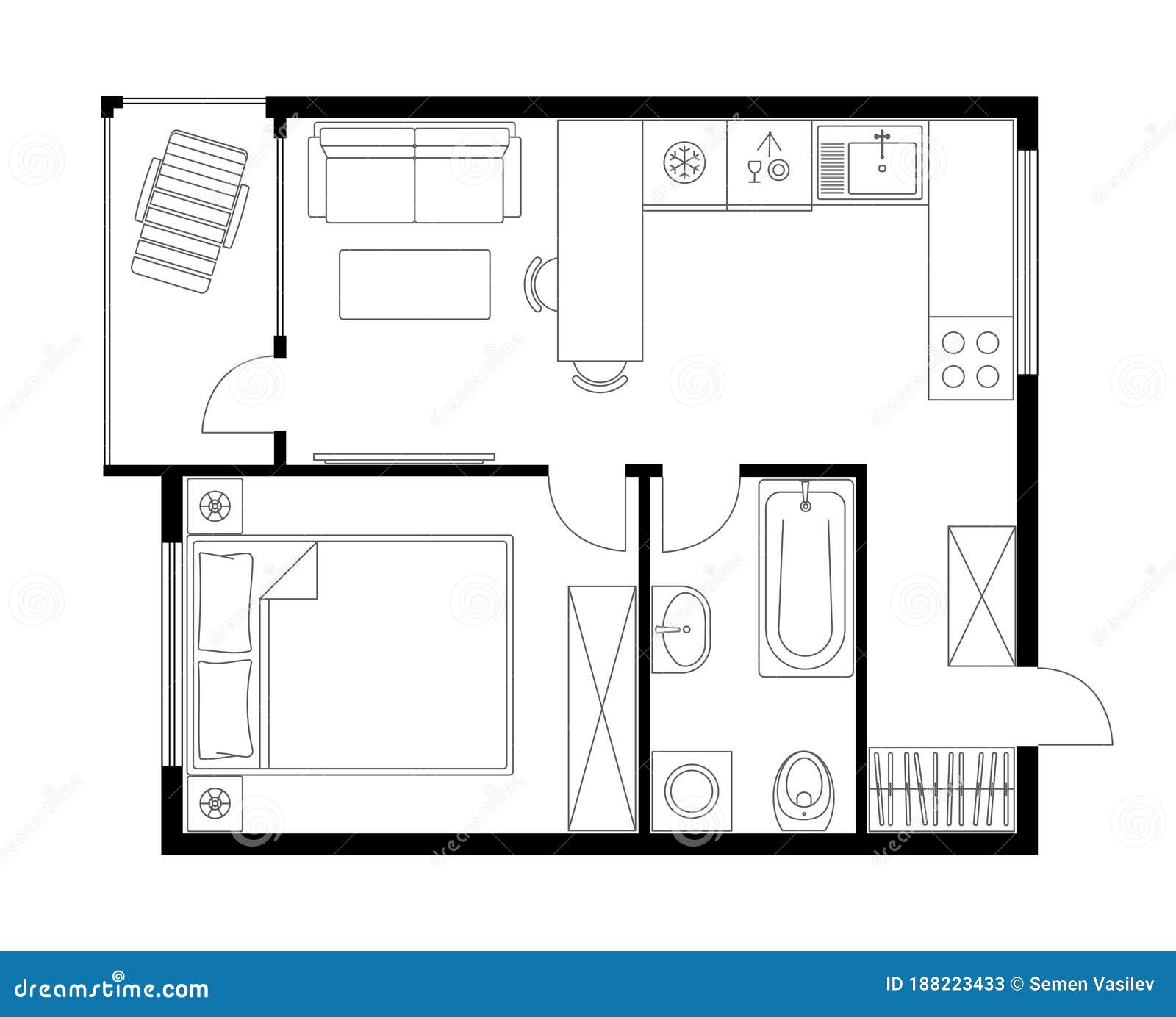 small apartment design plan