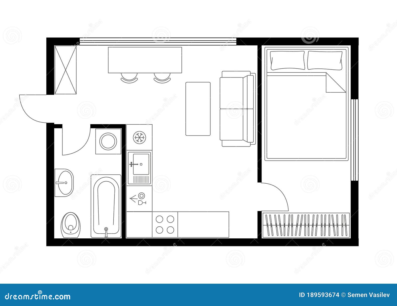 small apartment design plan