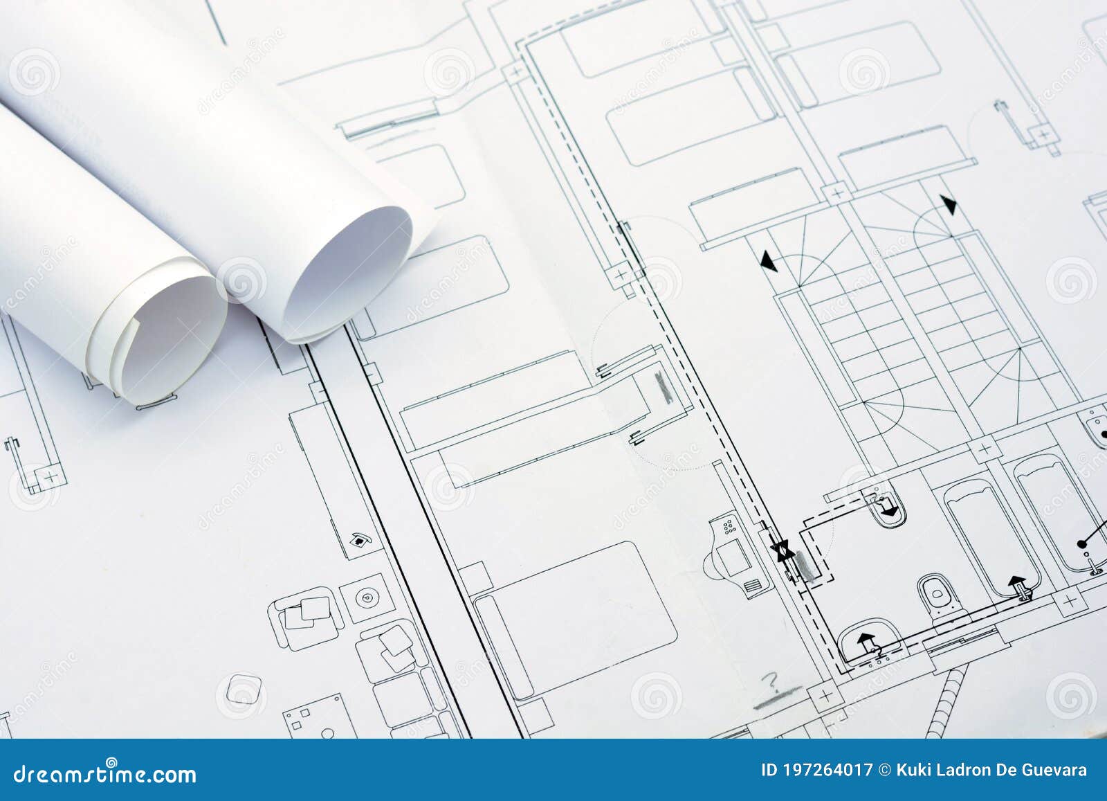 architecture plan on paper