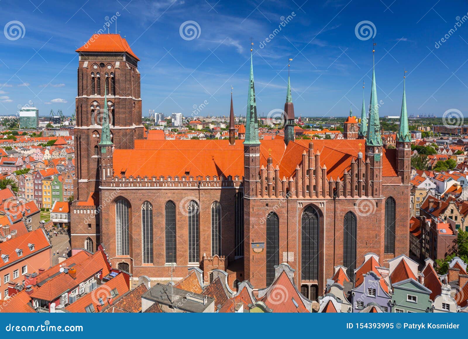 architecture of the st. mary& x27;s basilica in gdansk, poland