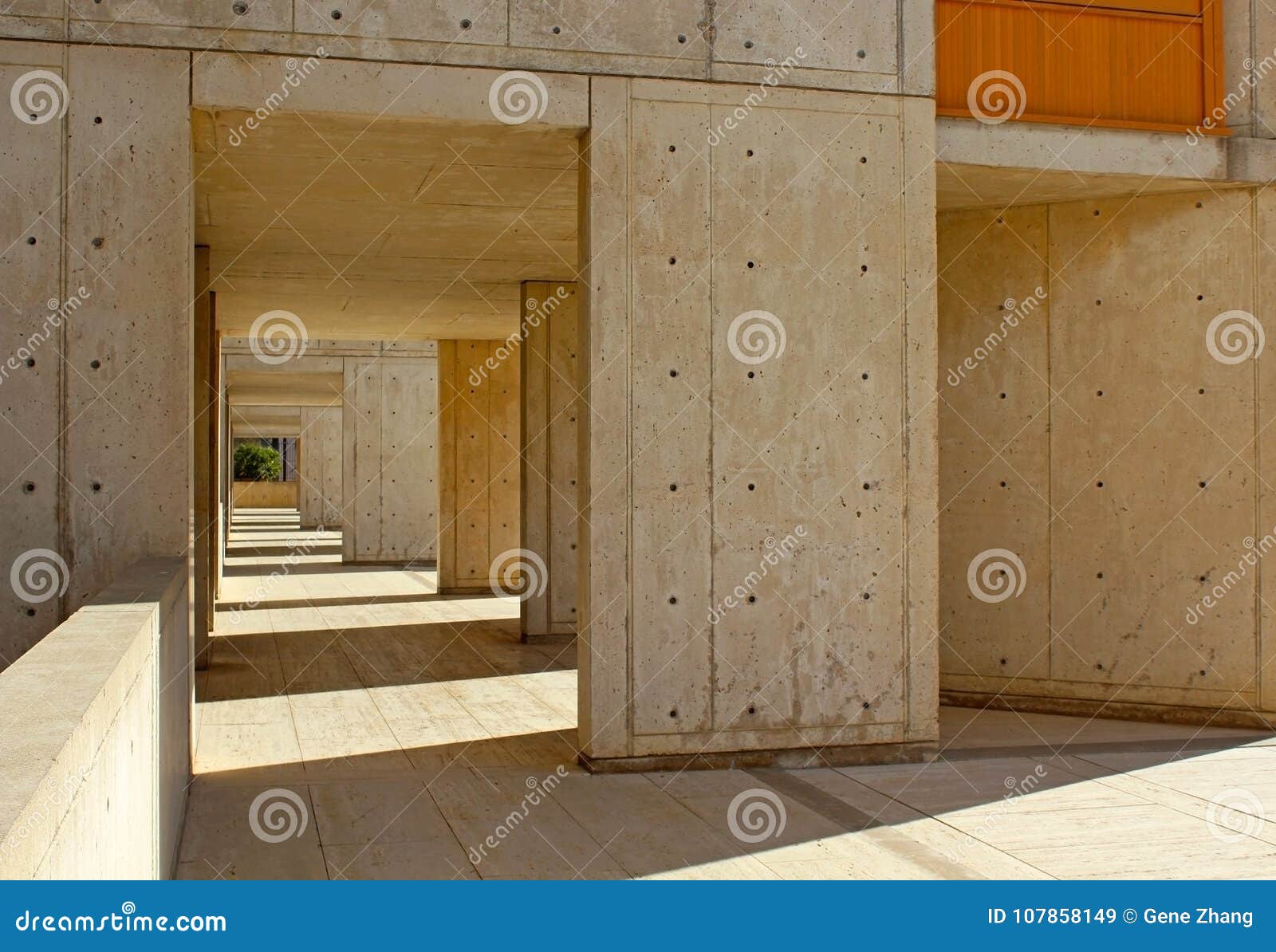 Architecture Structure Of The Salk Institute Stock Image
