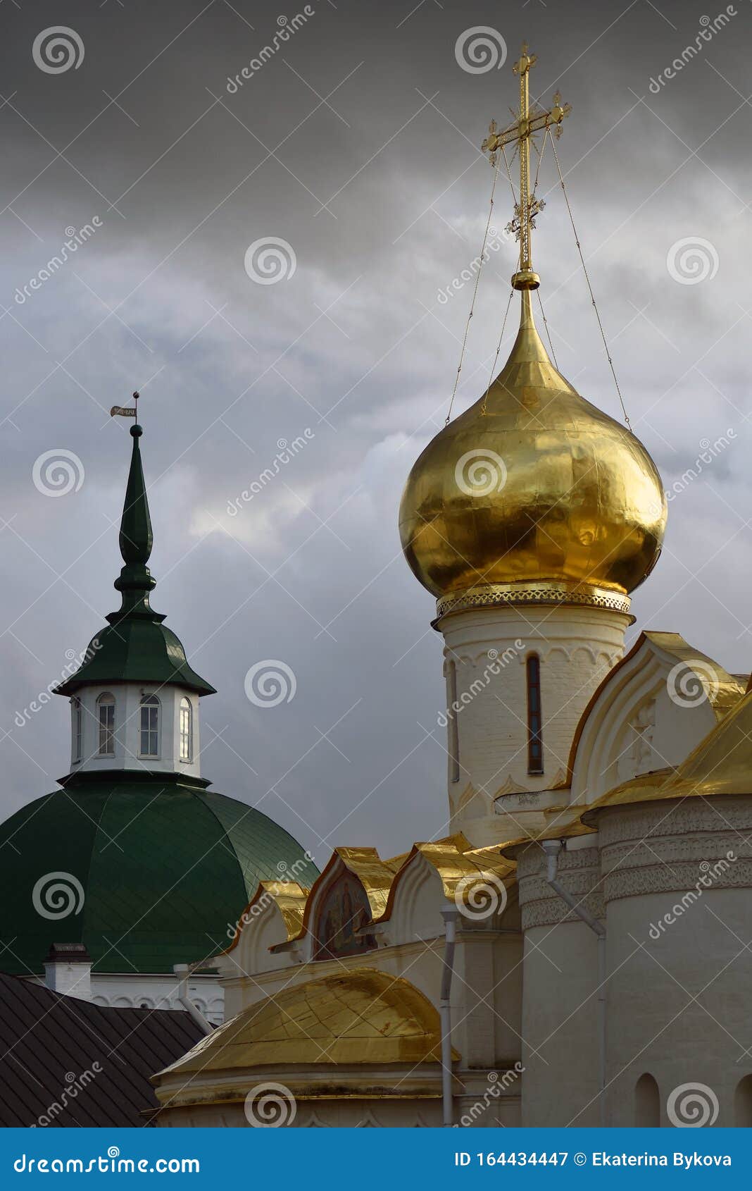 architecture of trinity sergius lavra, russia.