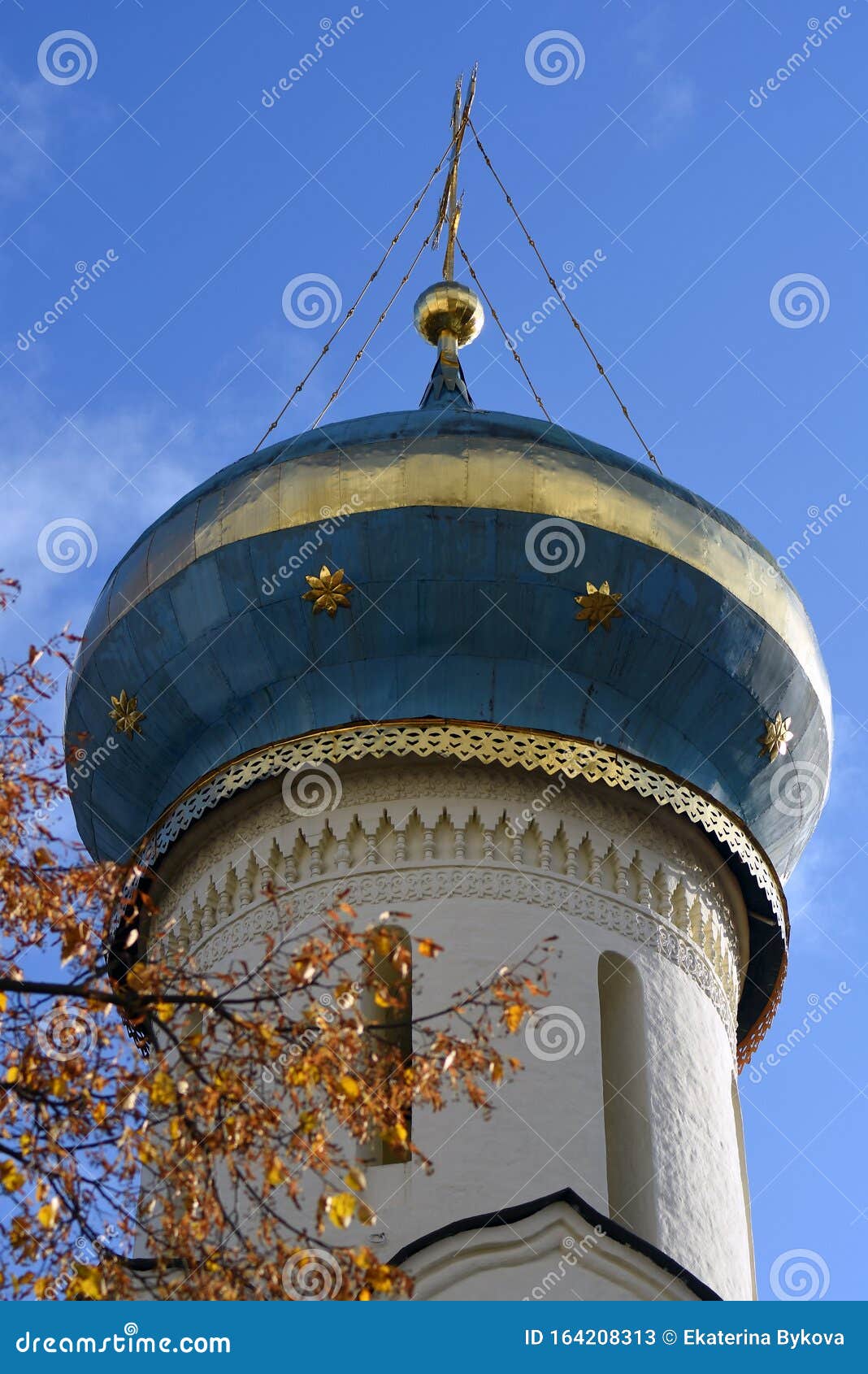 architecture of trinity sergius lavra, russia.