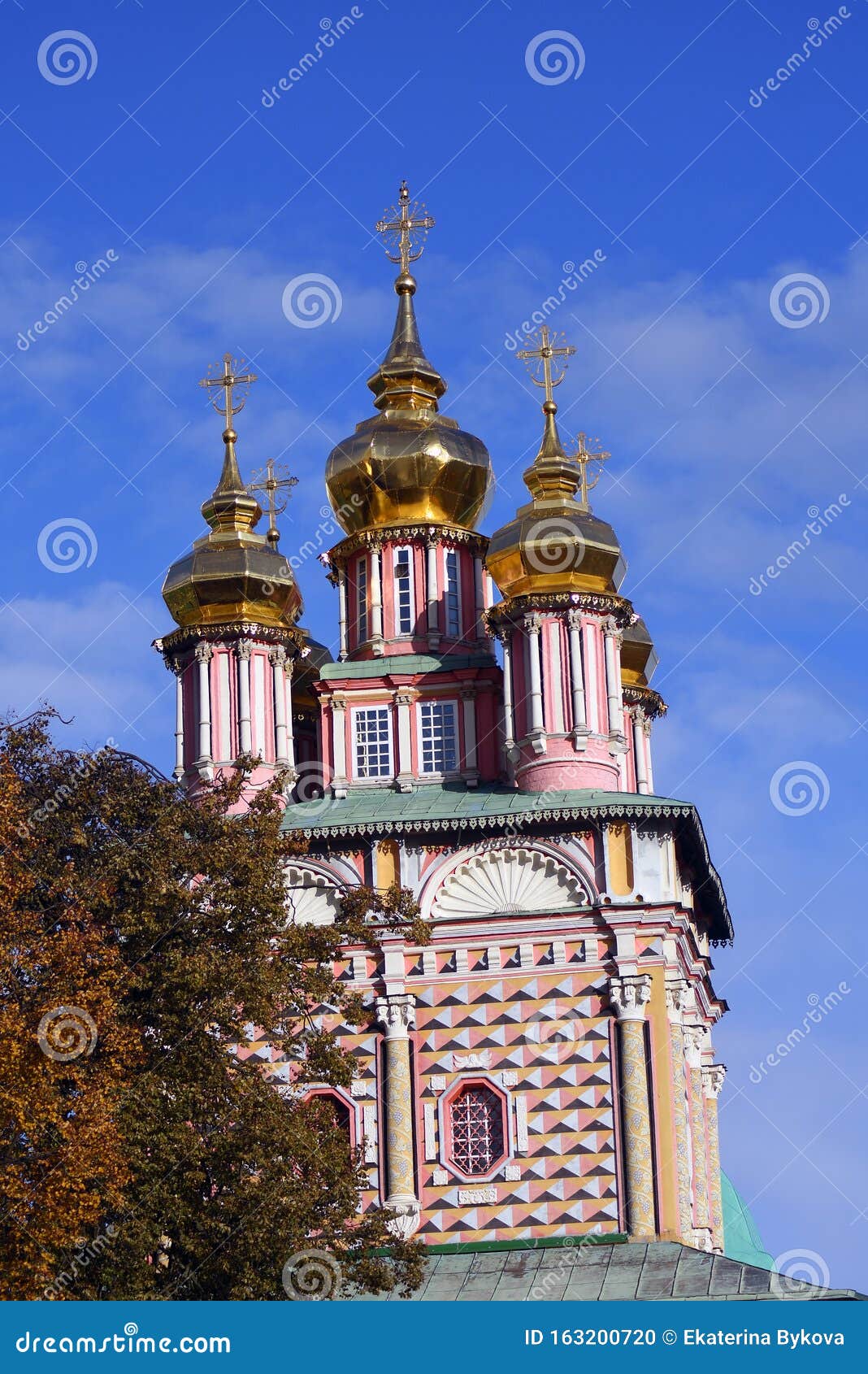 architecture of trinity sergius lavra, russia.