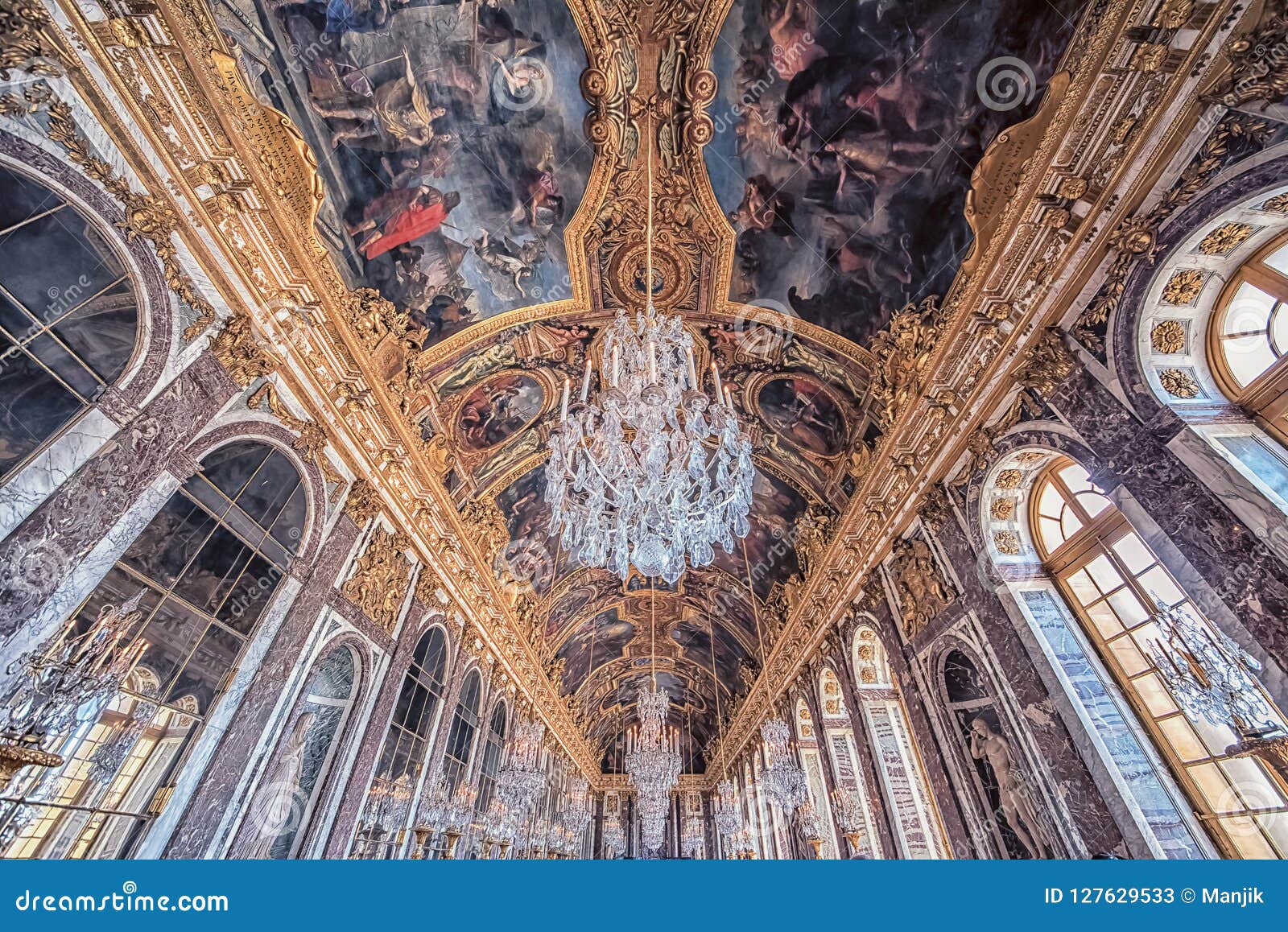 Architecture In Versailles Palace Editorial Stock Photo Image Of