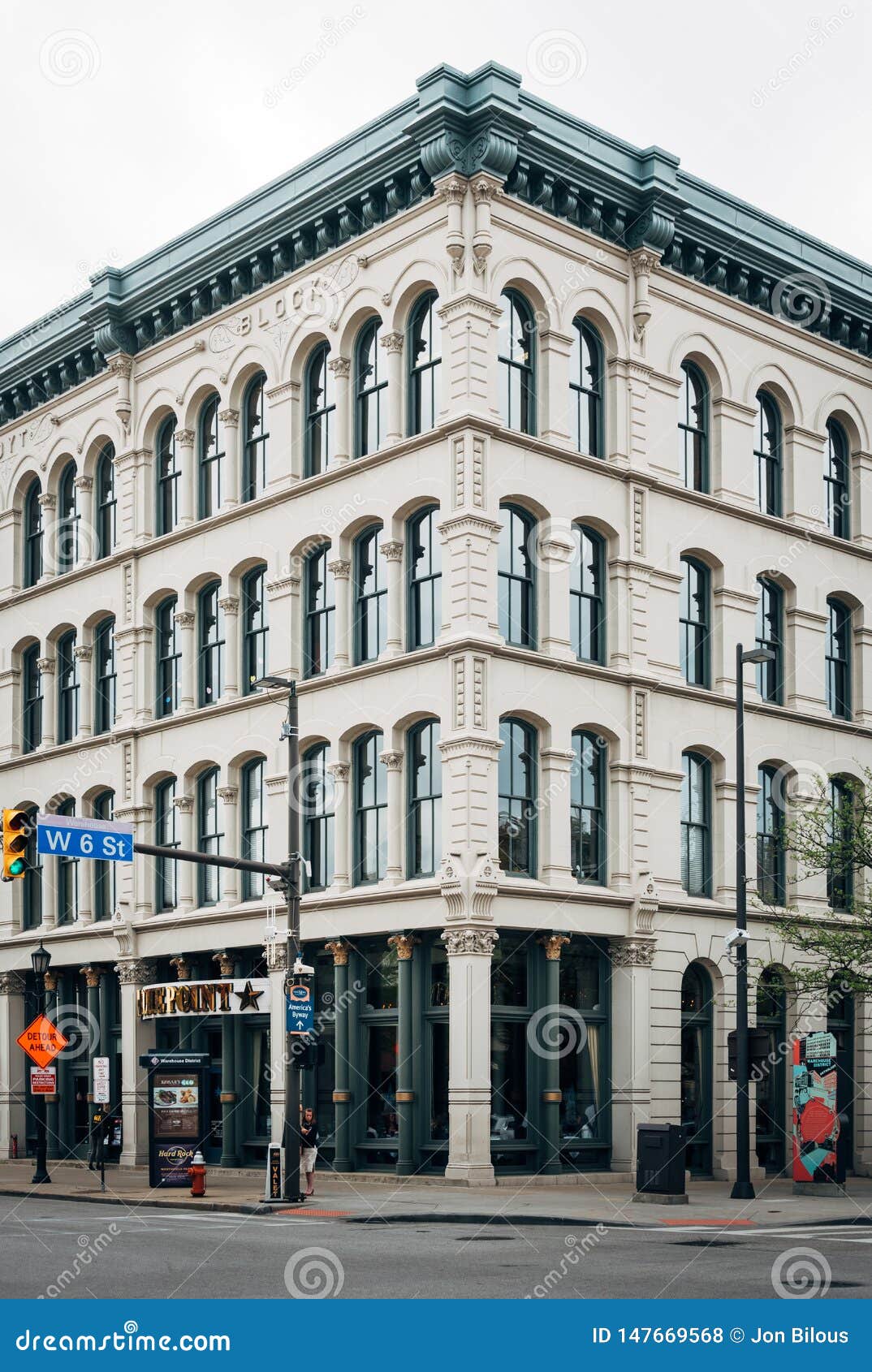 Architecture in the Warehouse District, Cleveland, Ohio Editorial Stock ...