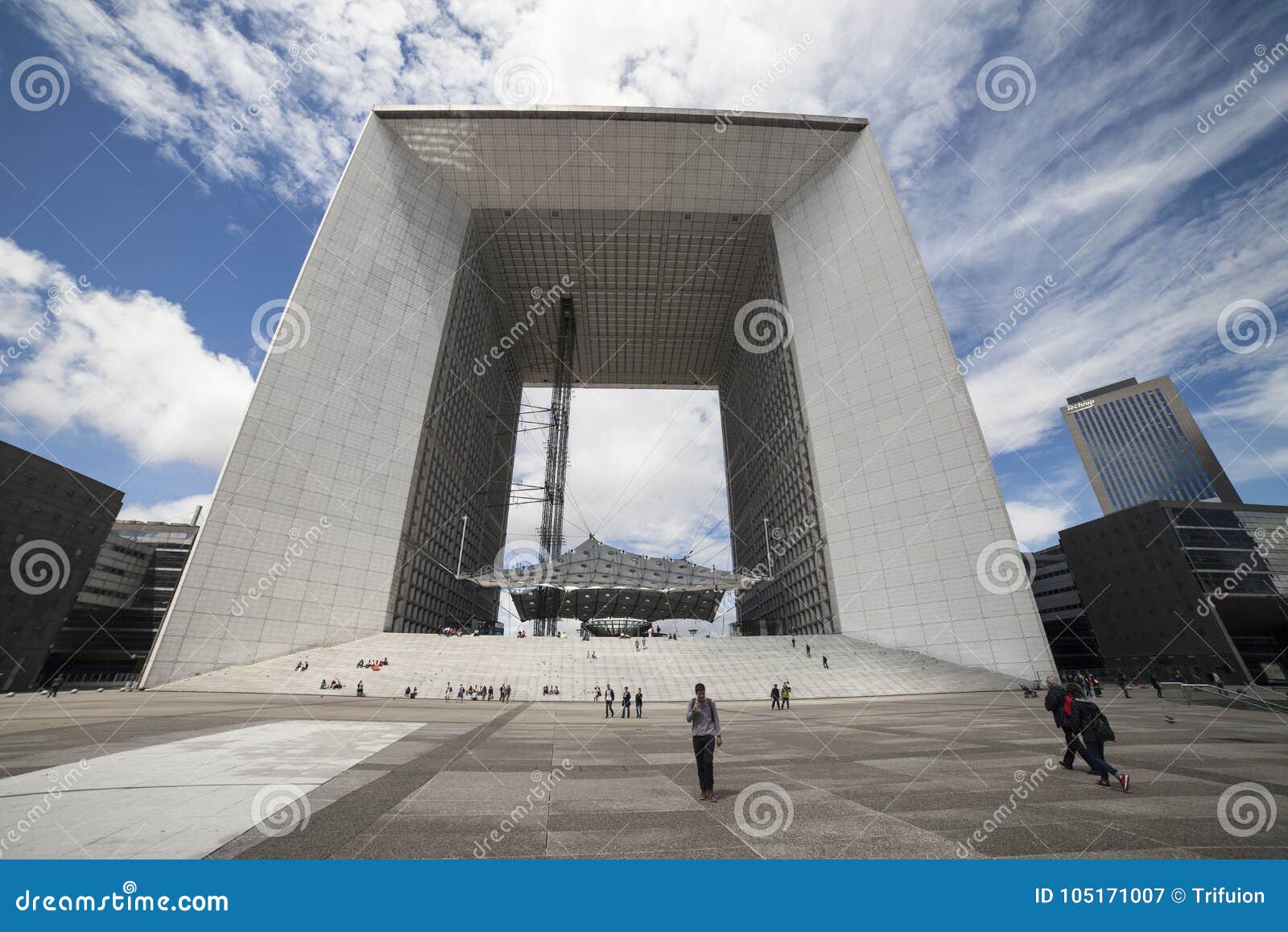 Architettura Moderna Difesa Della La Parigi Europa Fotografia Editoriale Immagine Di Difesa Scena