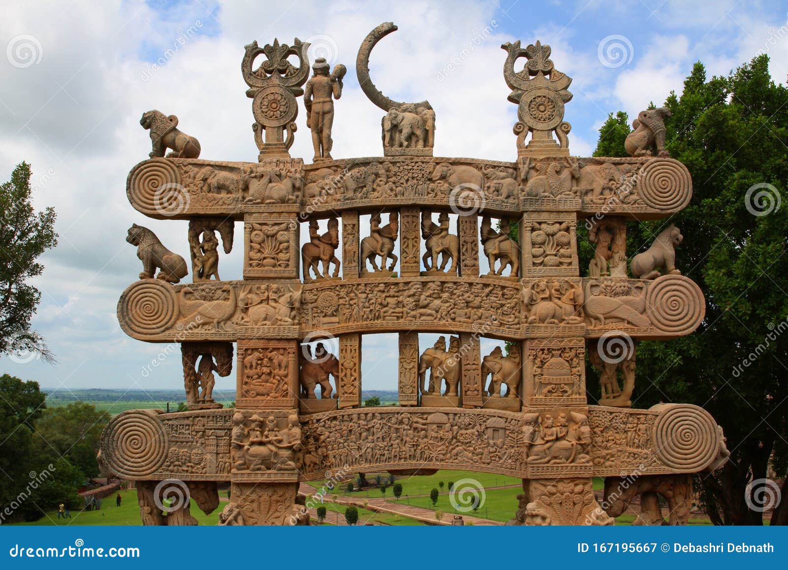 South Gate of Stupa no. 1 at Sanchi, Madhya Pradesh