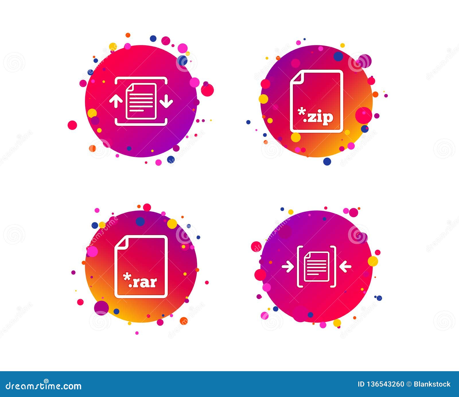 Download Archive File, Compressed Zipped Document. Vector Stock ...