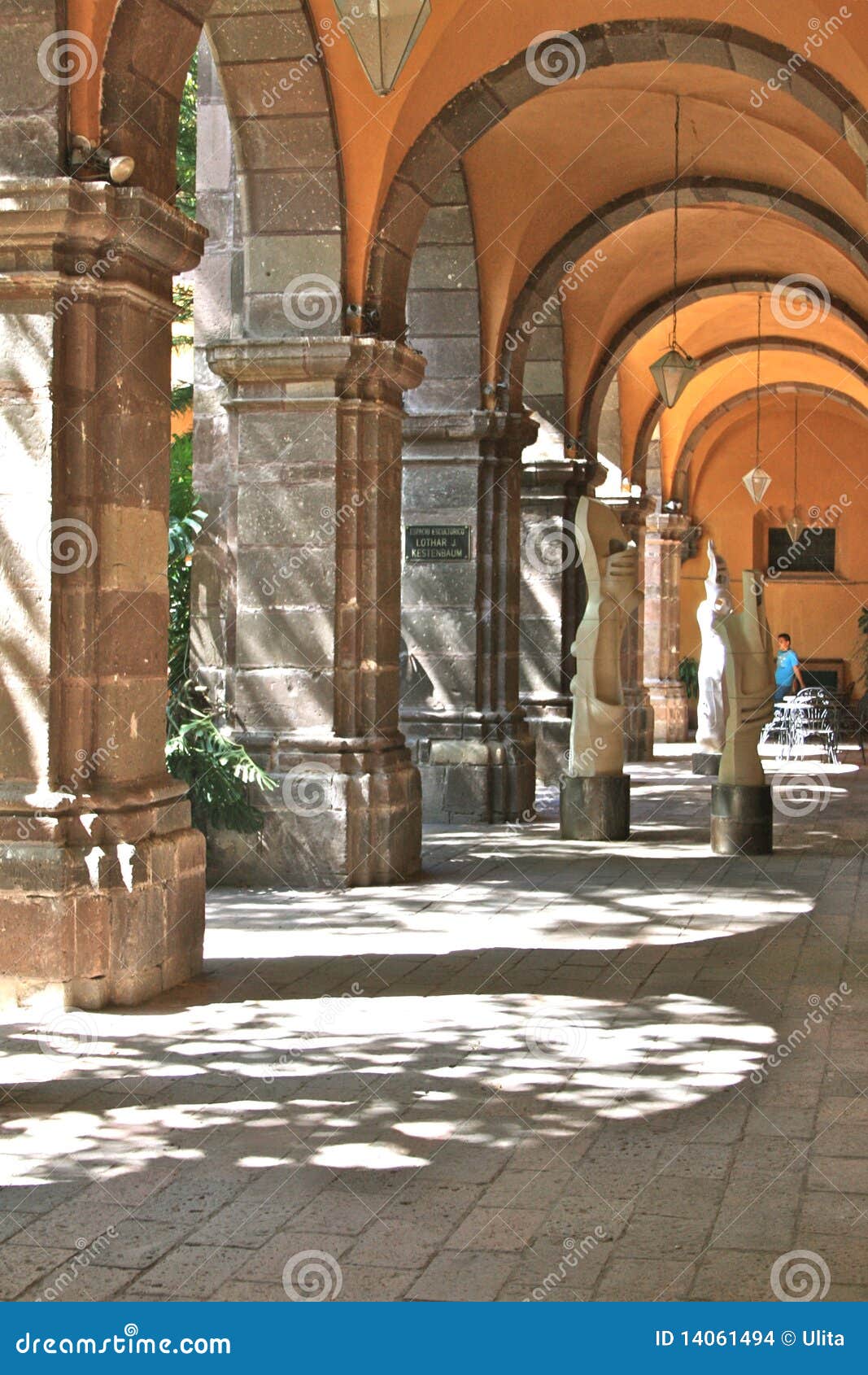 archway inside bellas artes, san miguel de allende