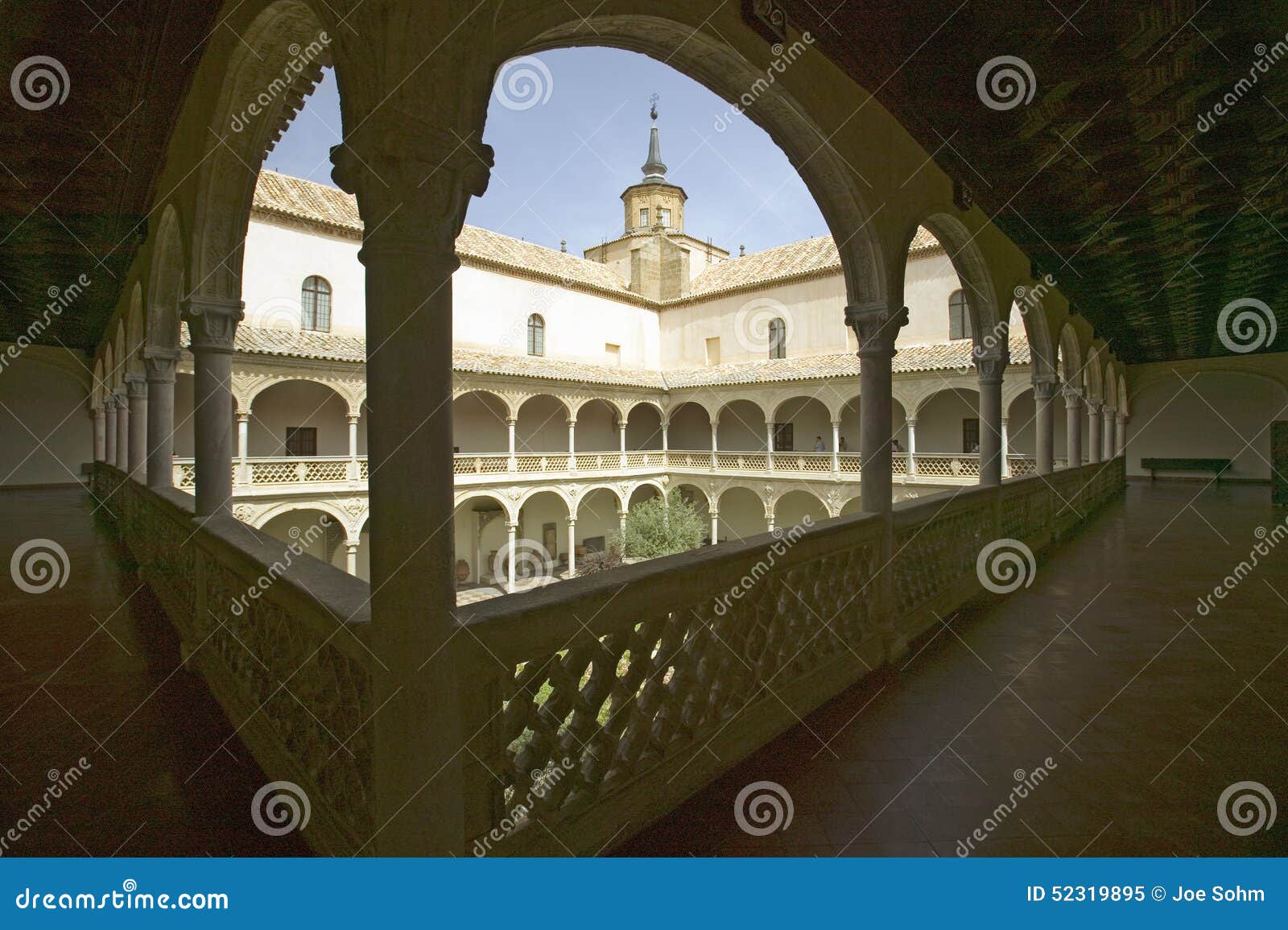 archways, center garden and courtyard, toledo, spain