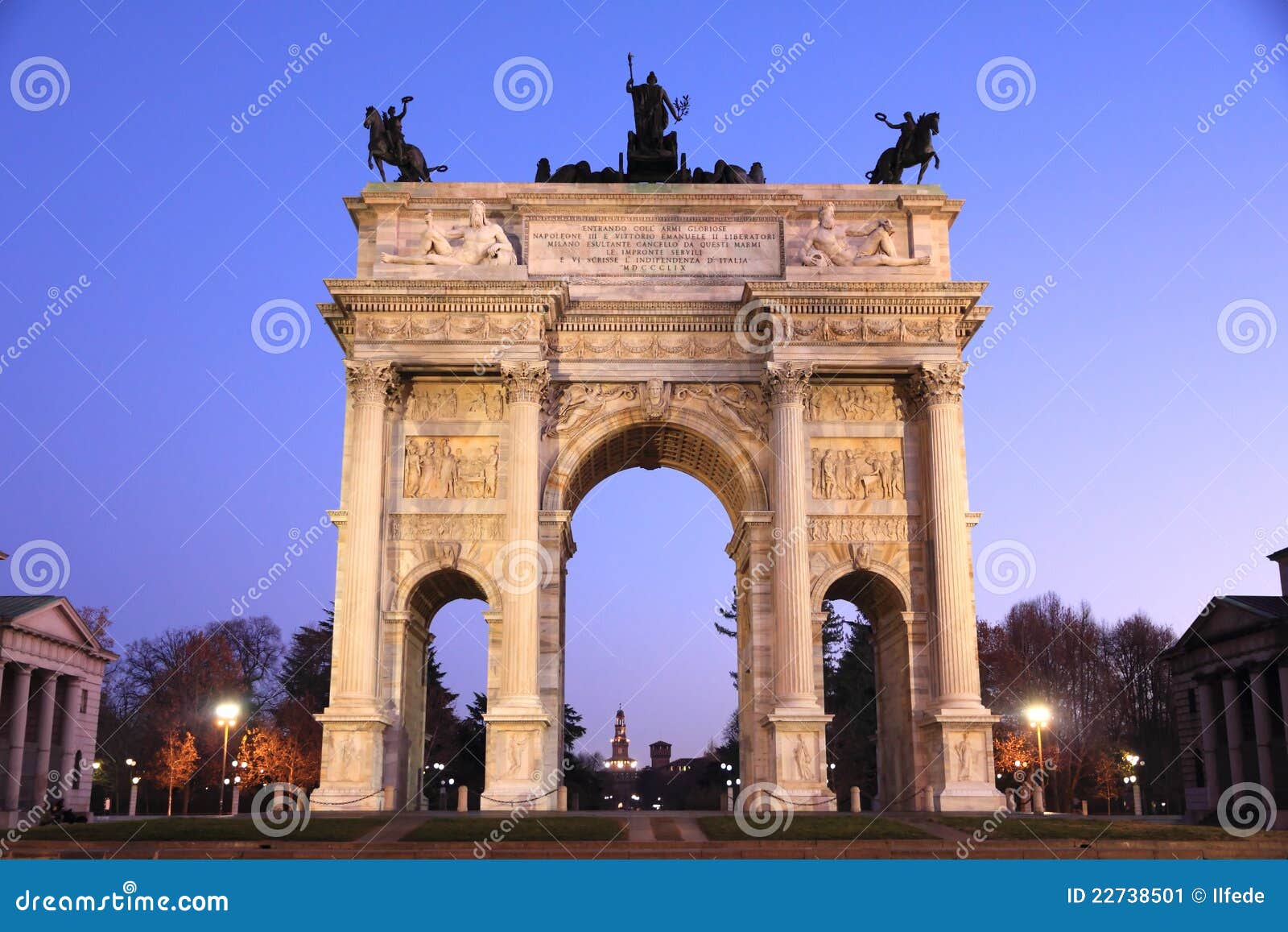 arco della pace. milan, italy