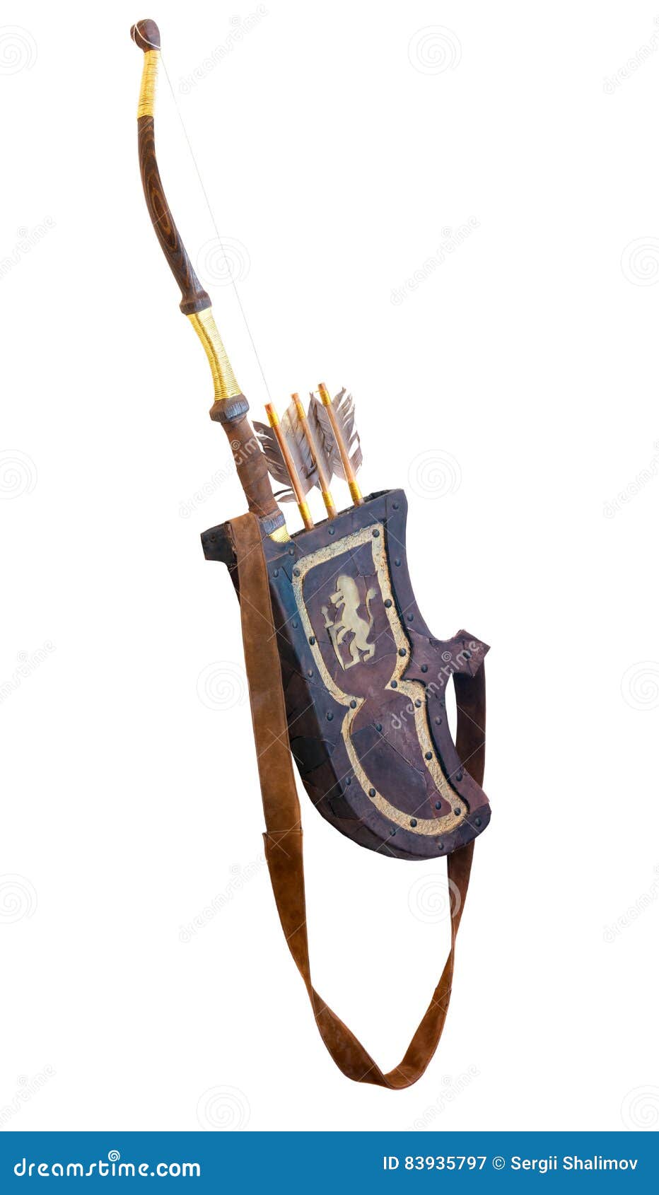 Set Arco E Frecce Medievale - Accessorio Costume Cavaliere E Guerriero Per Adulti - Foto 8