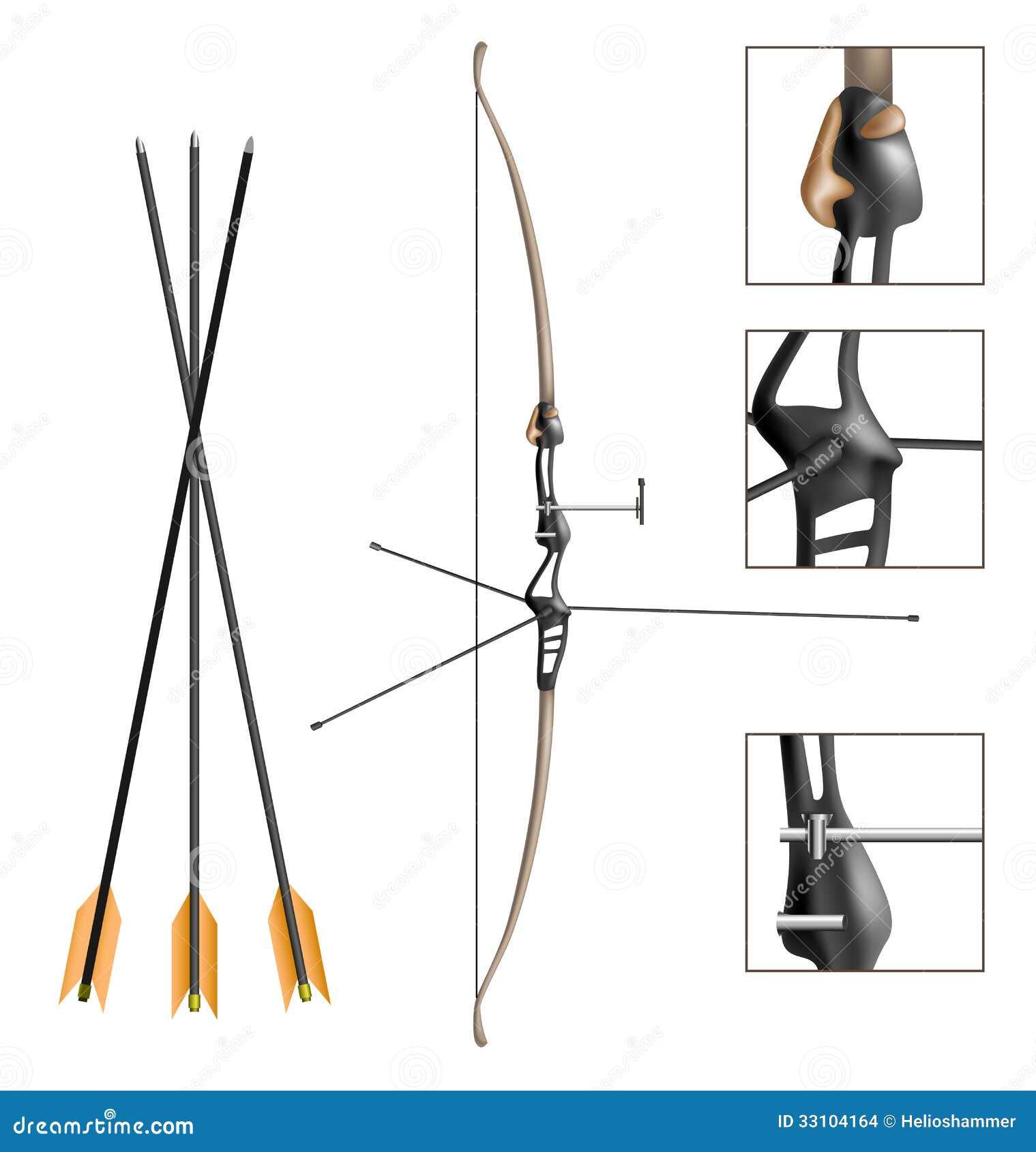 Tappetino Adesivo Per Frecce Da Arco - 2 Pezzi In Pella Nera, Silenzioso E Antiscivolo - Foto 2