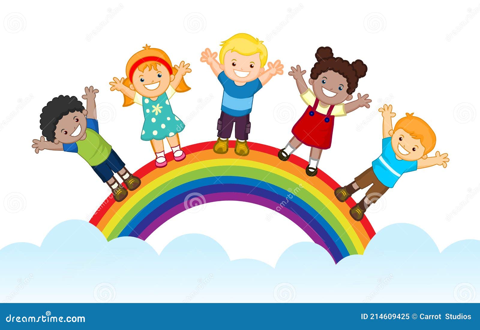 Arco Iris Niños Vector Ilustración De Dibujos Animados Ilustración del Vector - Ilustración de activo, colores: 214609425 Arco Iris Niños Vector Ilustración De Dibujos Animados Ilustración del Vector - Ilustración de activo, colores: 214609425