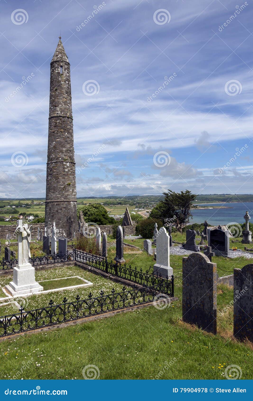 Ardmore Cathedral Round Tower County Waterford Ireland Stock Photo Image Of Travel Tower