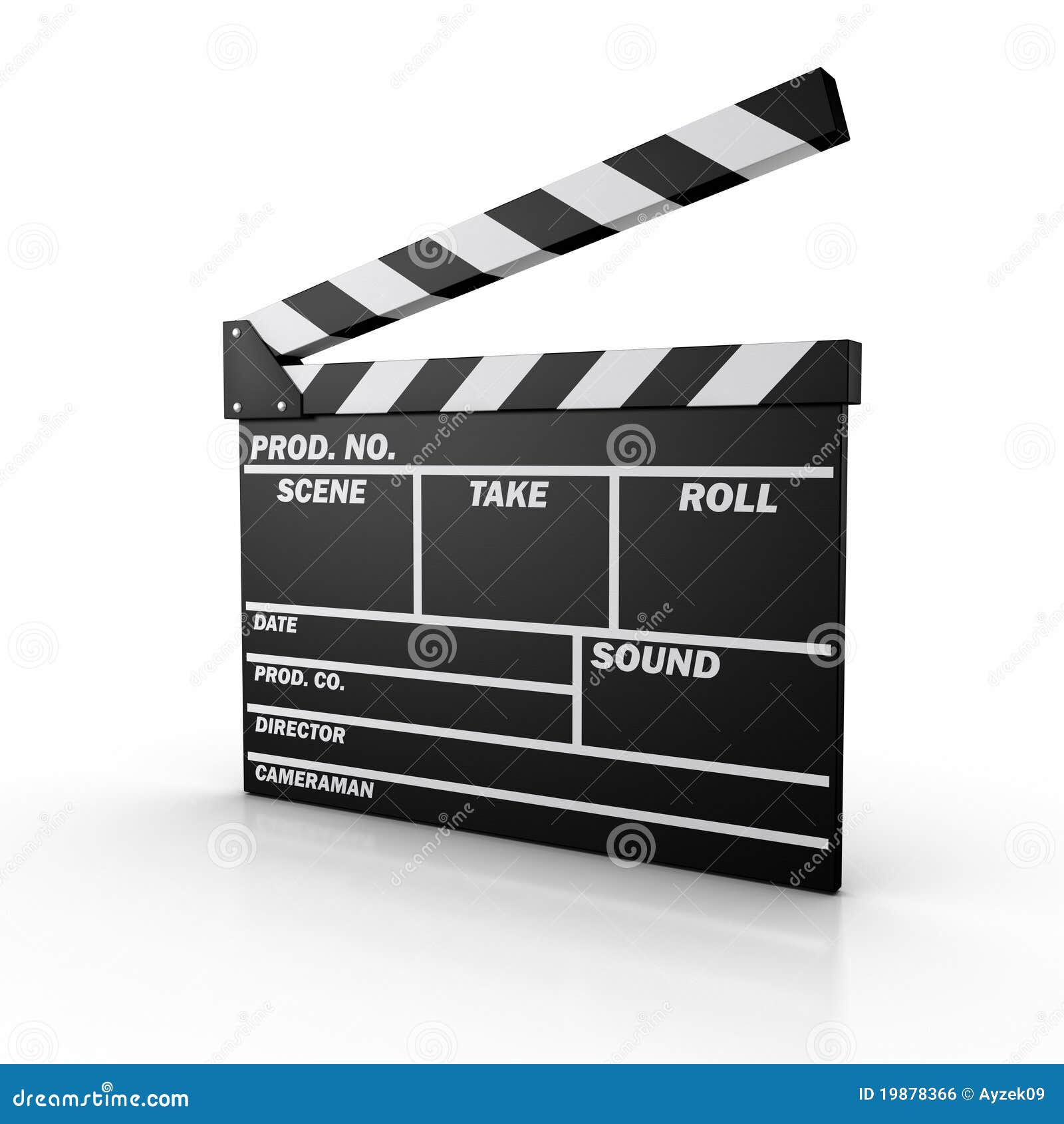 Ardoise de film illustration stock. Illustration du forme 19878366