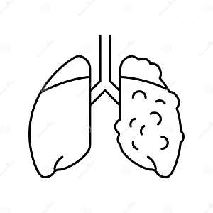 Ards Respiratory Disease Line Icon Vector Illustration Stock Vector Illustration Of Allergy