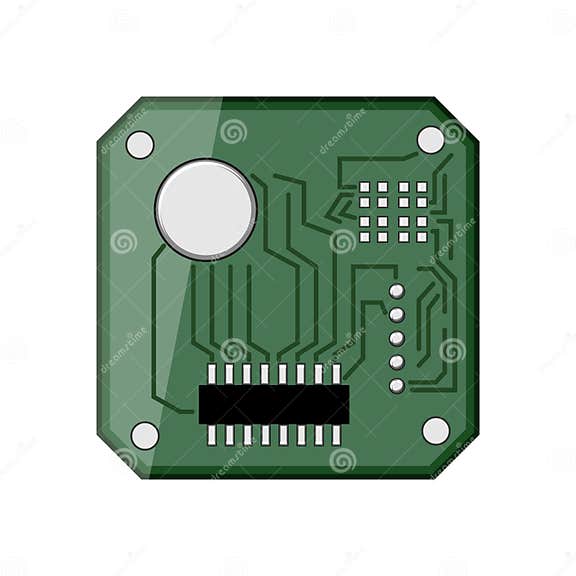 Arduino Microcontroller Cartoon Vector Illustration Stock Illustration ...
