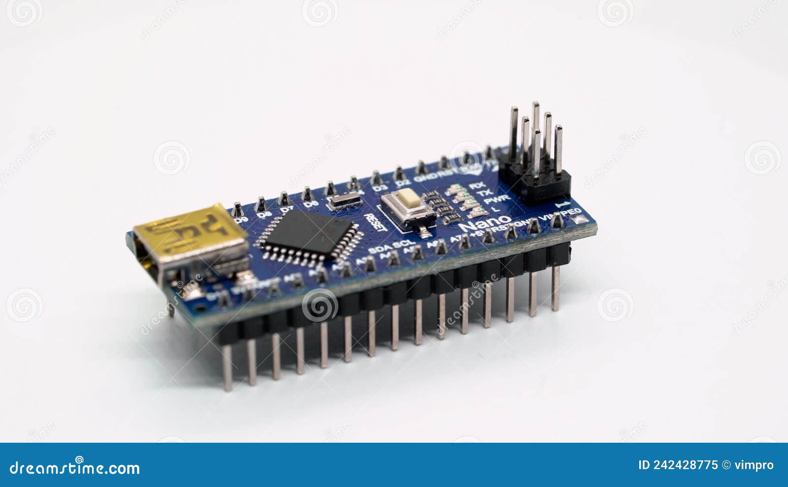 Arduino Nano Electronic Component. Small Single Board Computer, Device ...