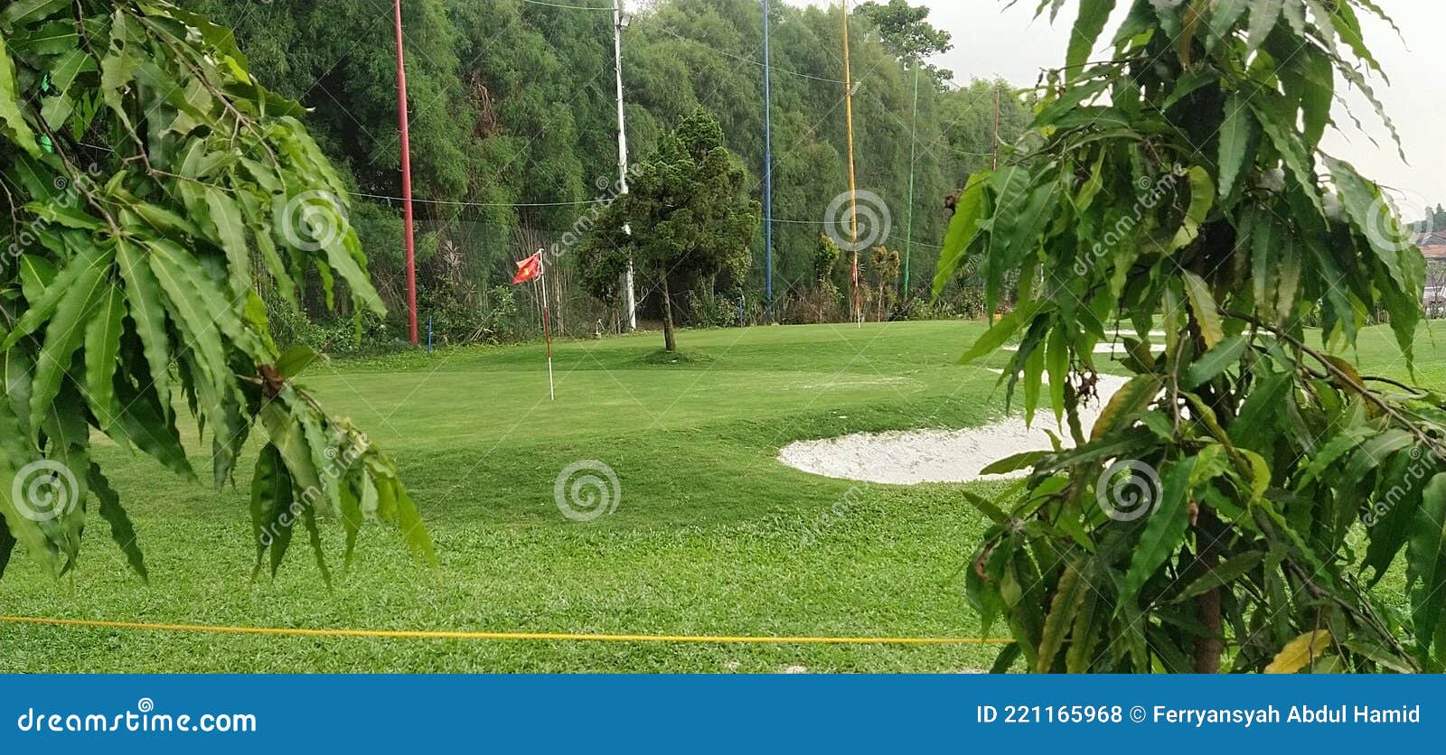 Area Golf Cilandak Marine Range Stock Photo Image of meadow, field