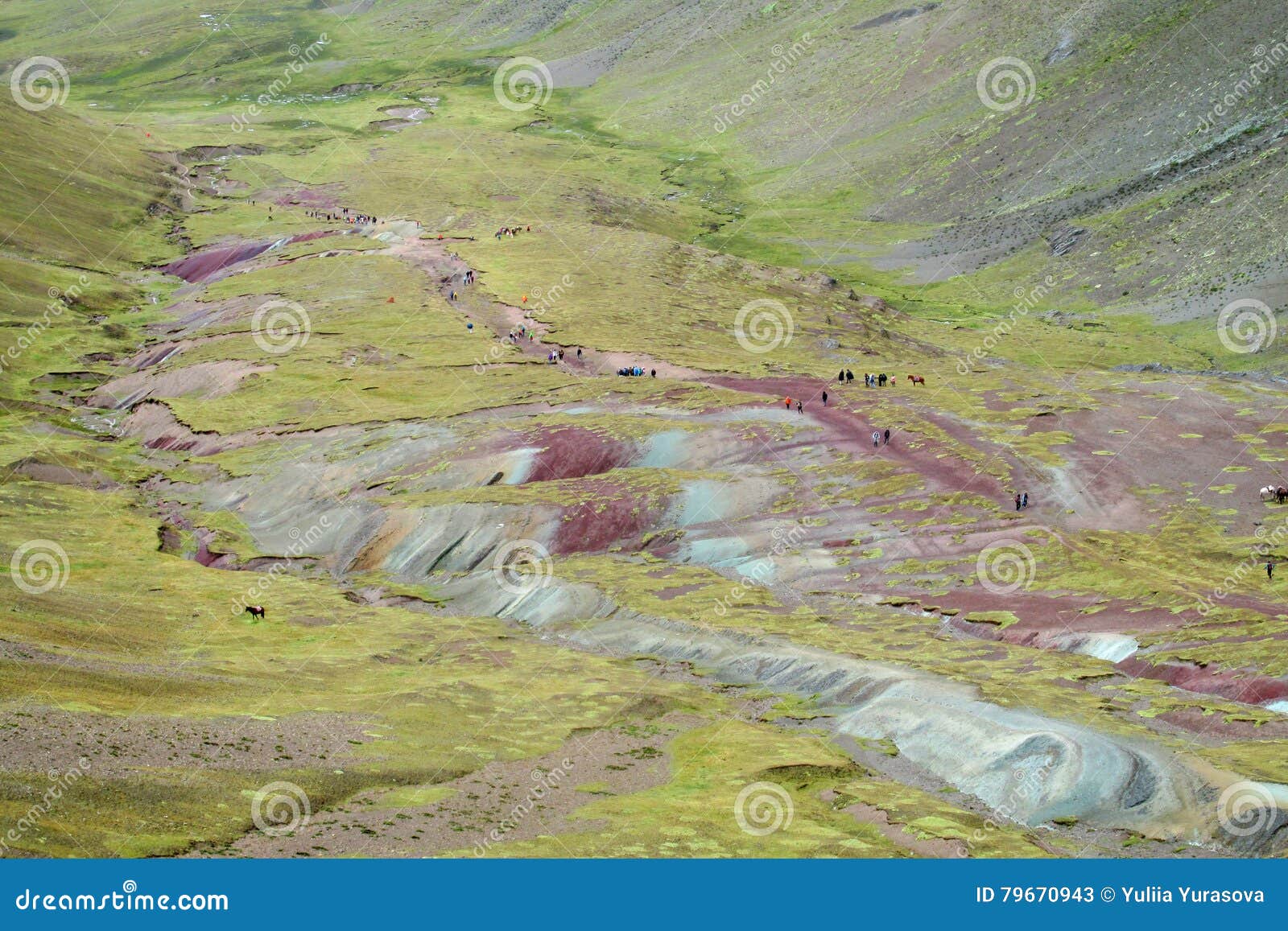 area of montana de siete colores near cuzco